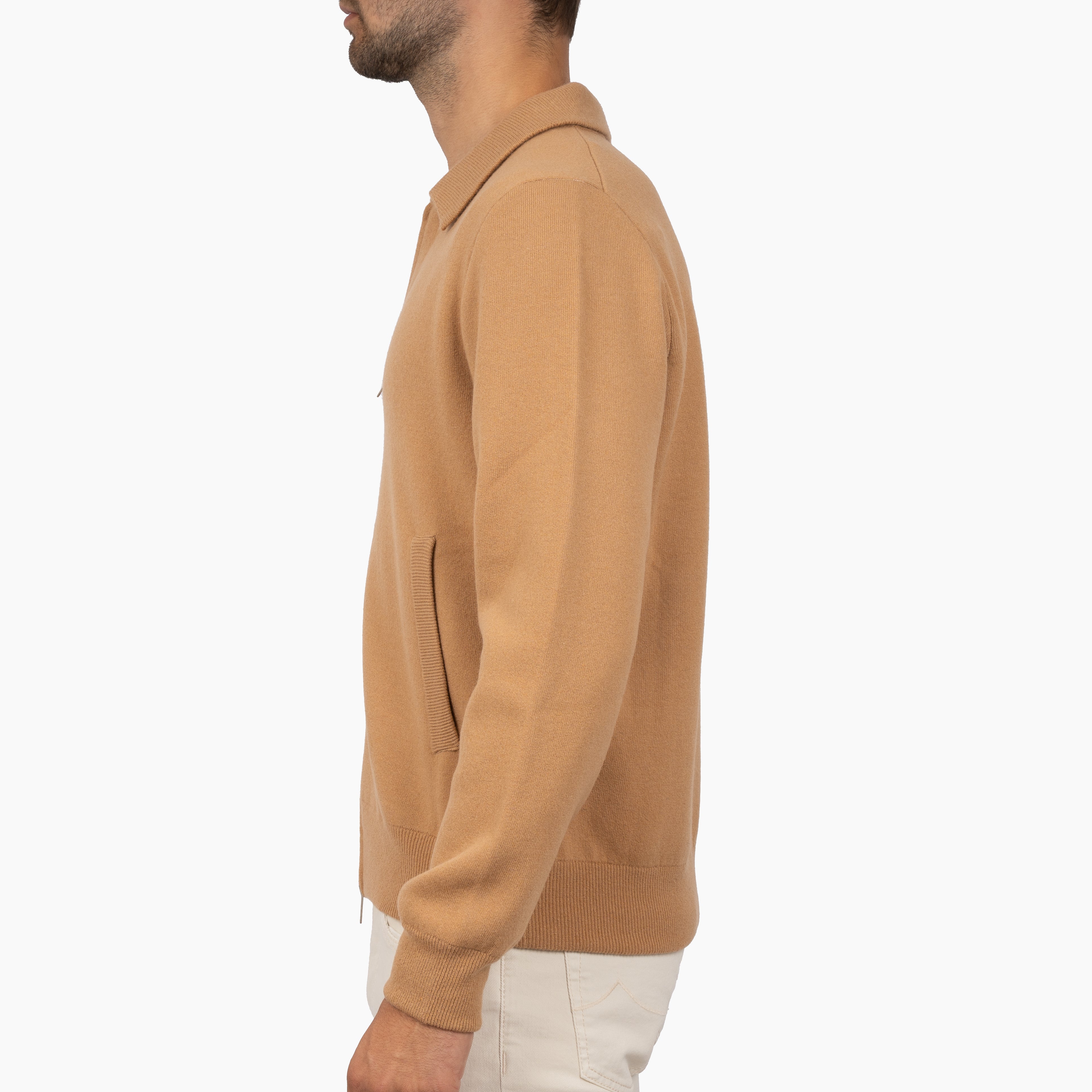 Lardini Gebreid Vest Camel