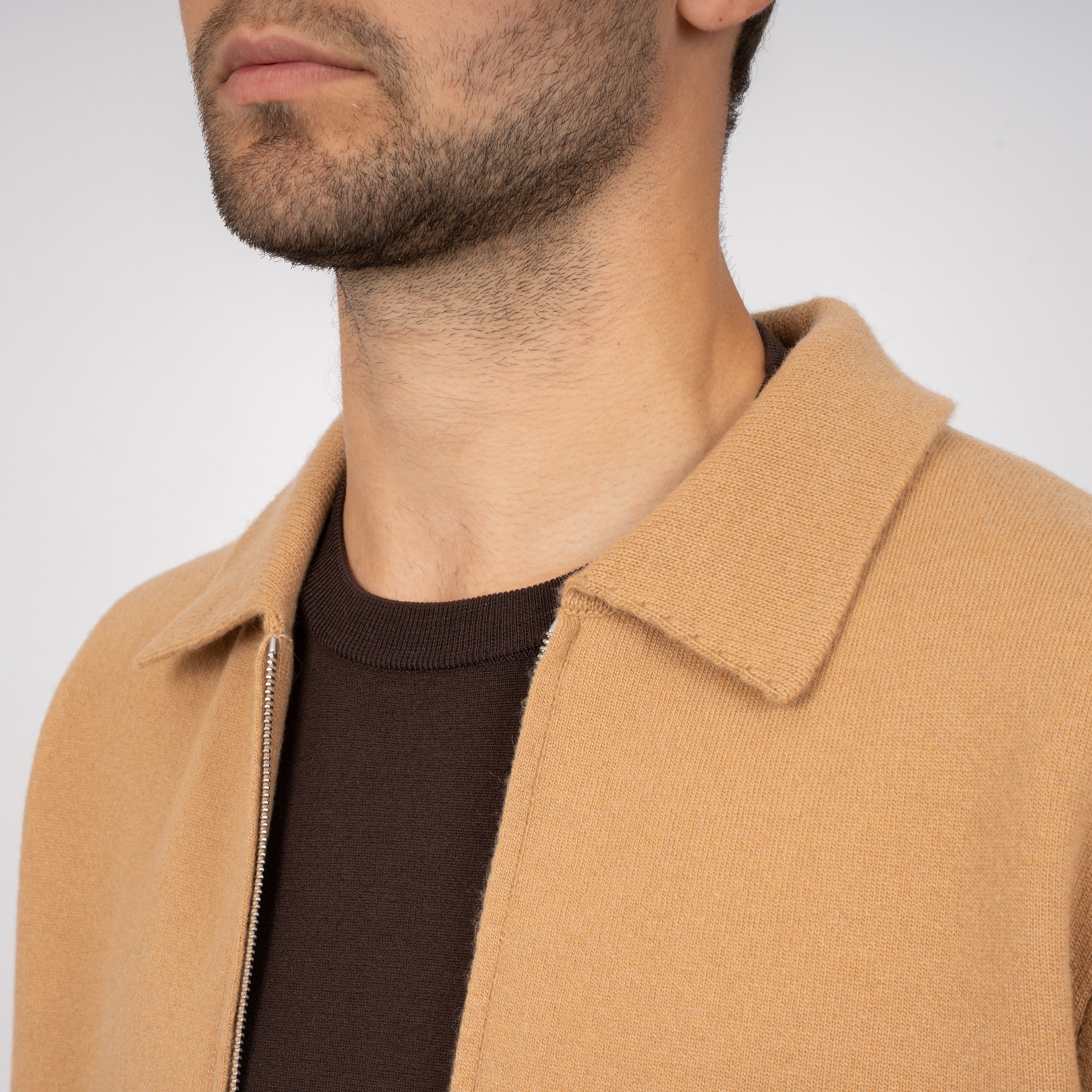Lardini Gebreid Vest Camel