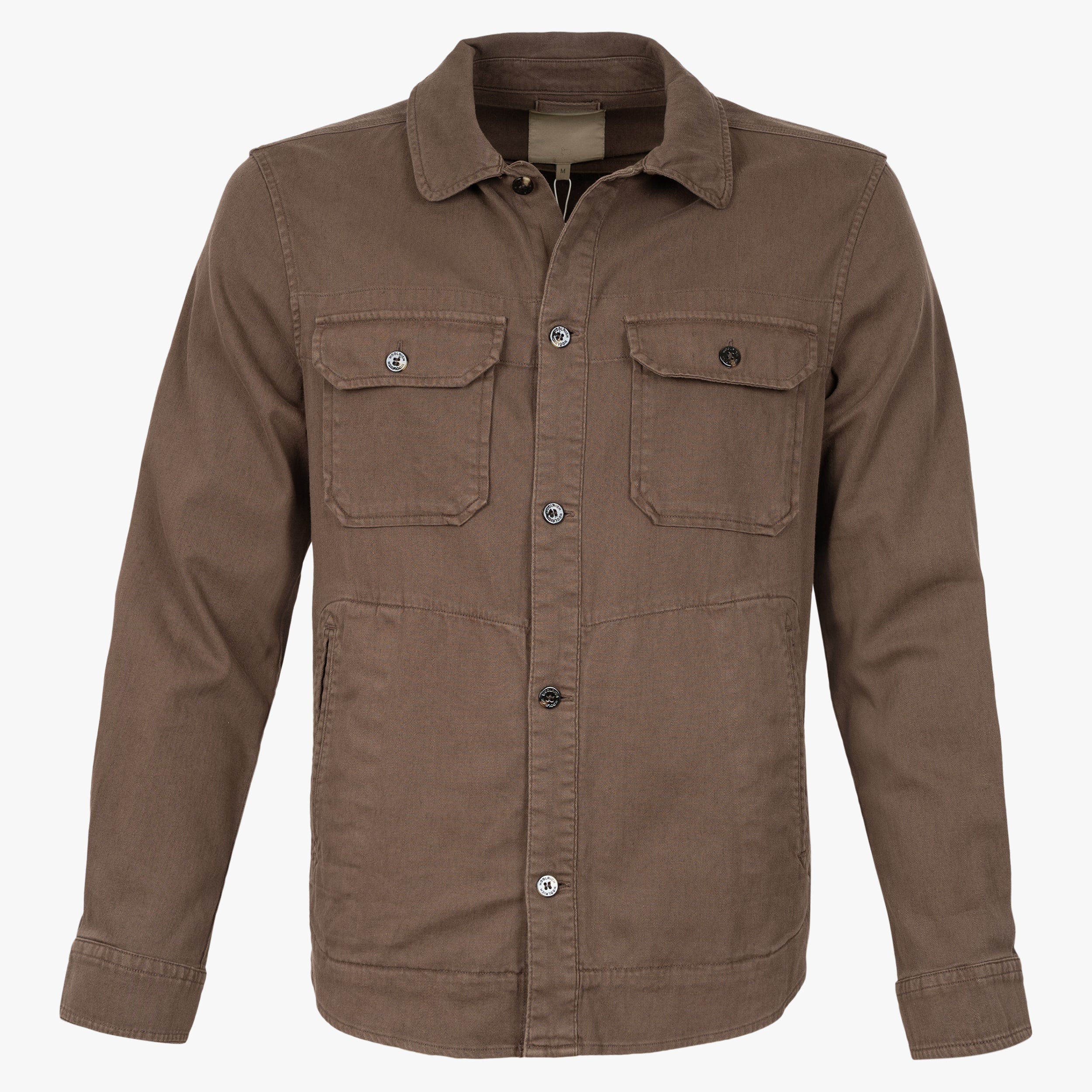 Woolrich Overshirt Bruin | Linnen Safari