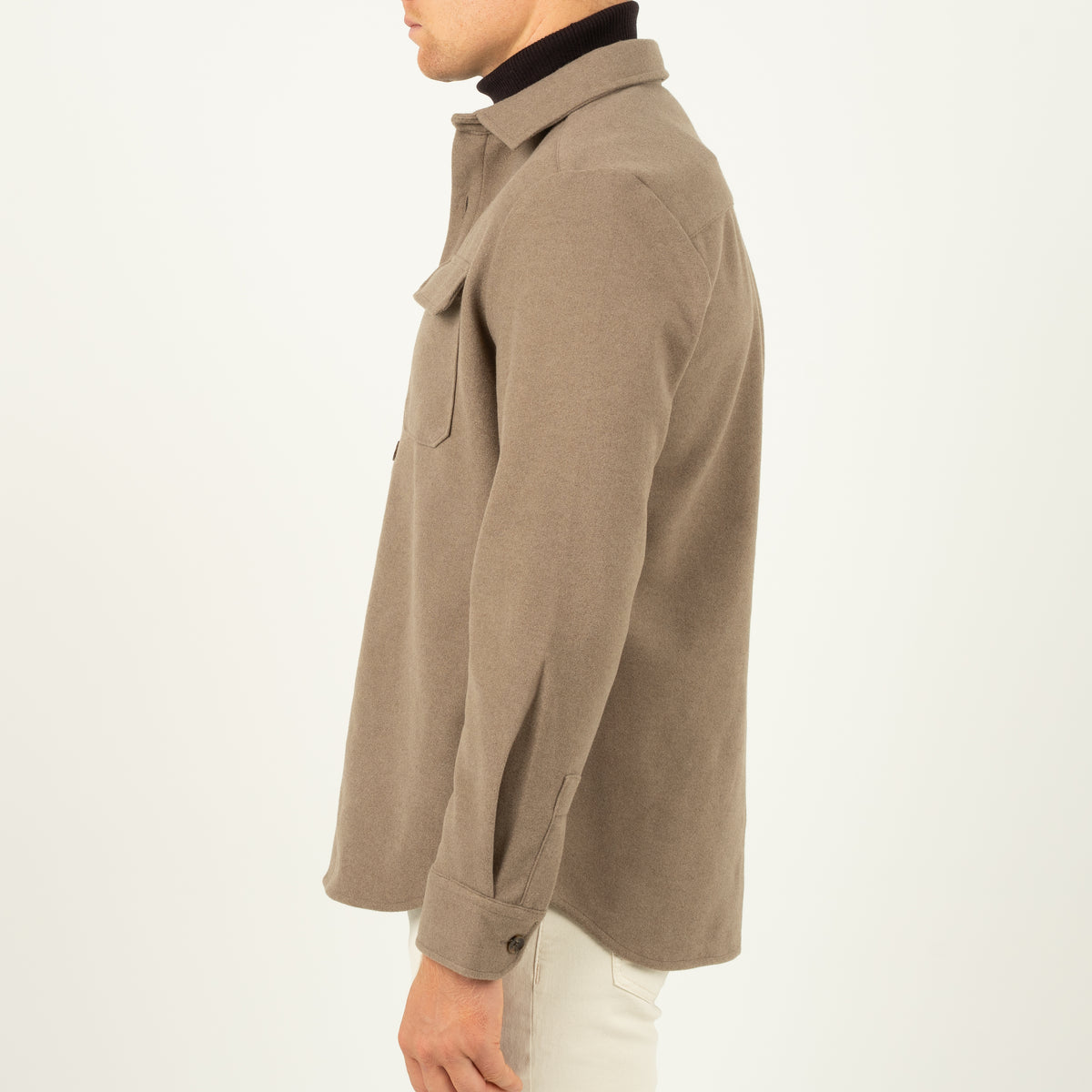SEVEN DIALS Overshirt Taupe | Kunming