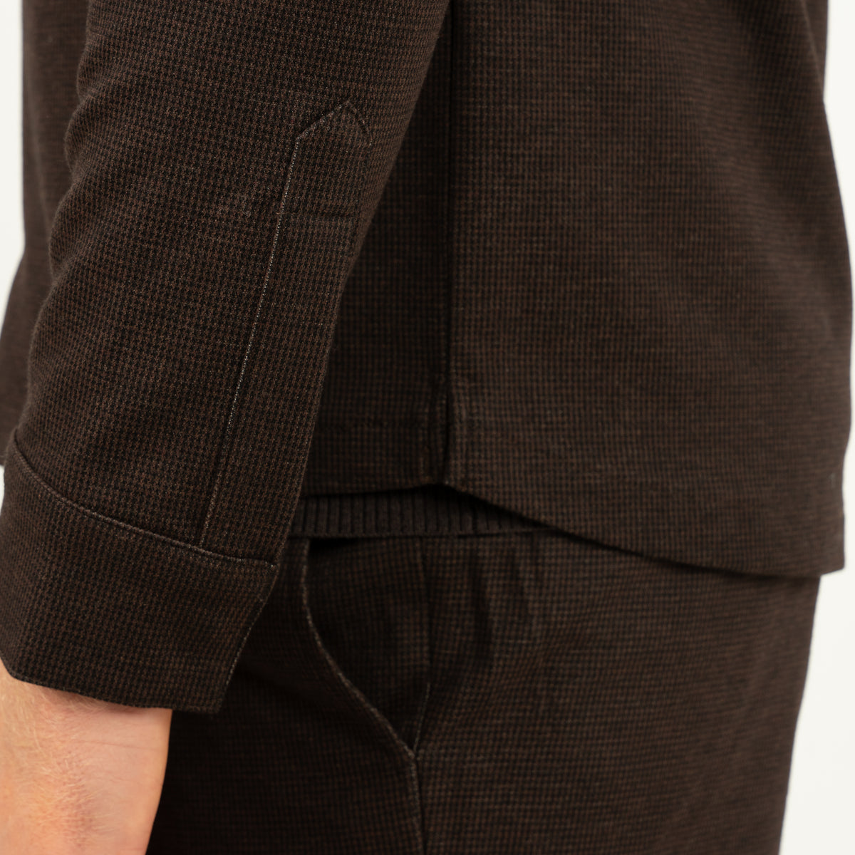 SEVEN DIALS Overshirt met Rits Bruin | Amman