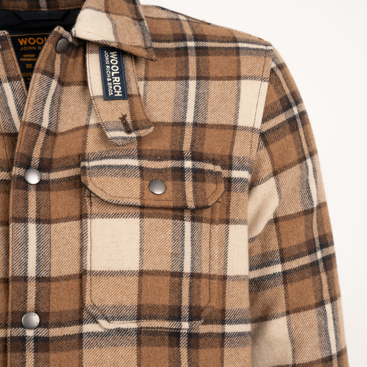 Woolrich Overshirt Jack Bruin Geruit | Alaskan Check