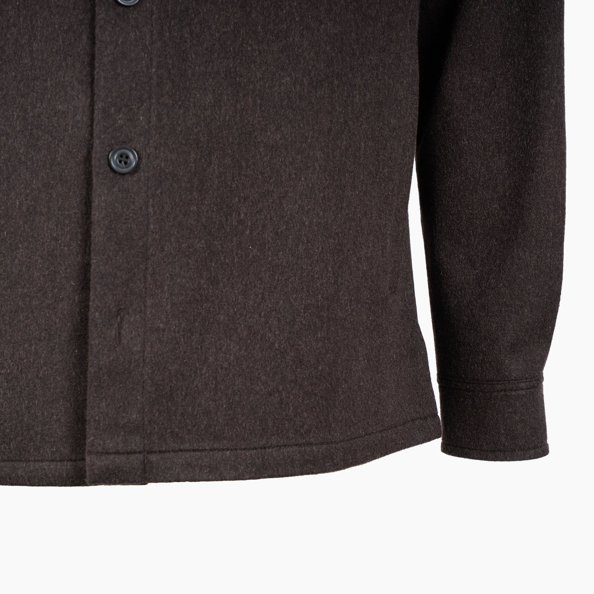 Paul & Shark Cashmere Overshirt Bruin | Loro Piana Green Storm System®