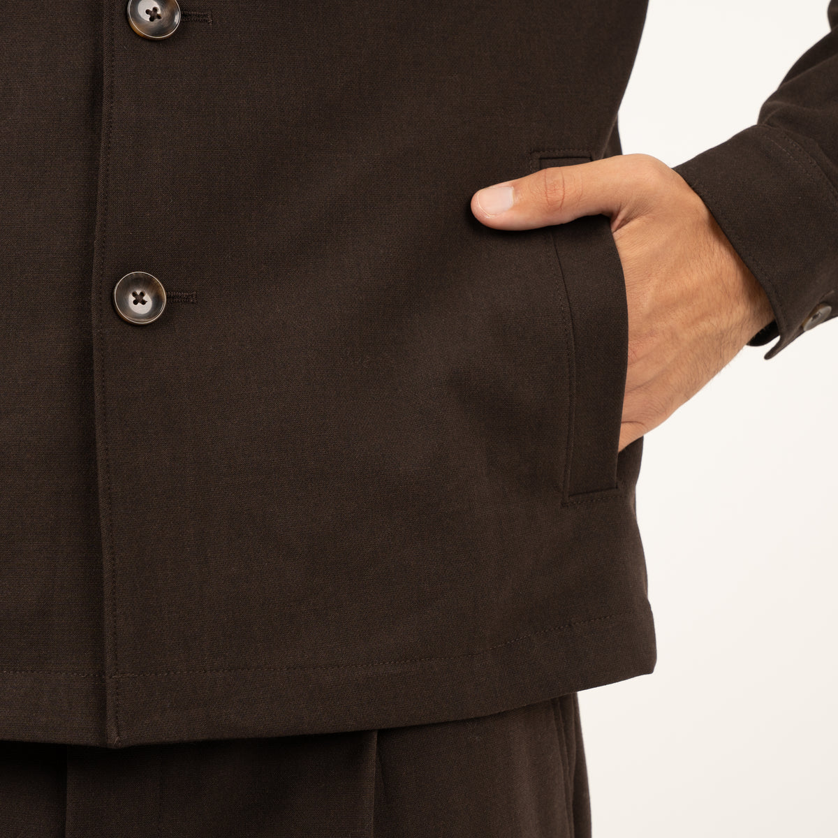 SEVEN DIALS Overshirt Bruin | Ronan