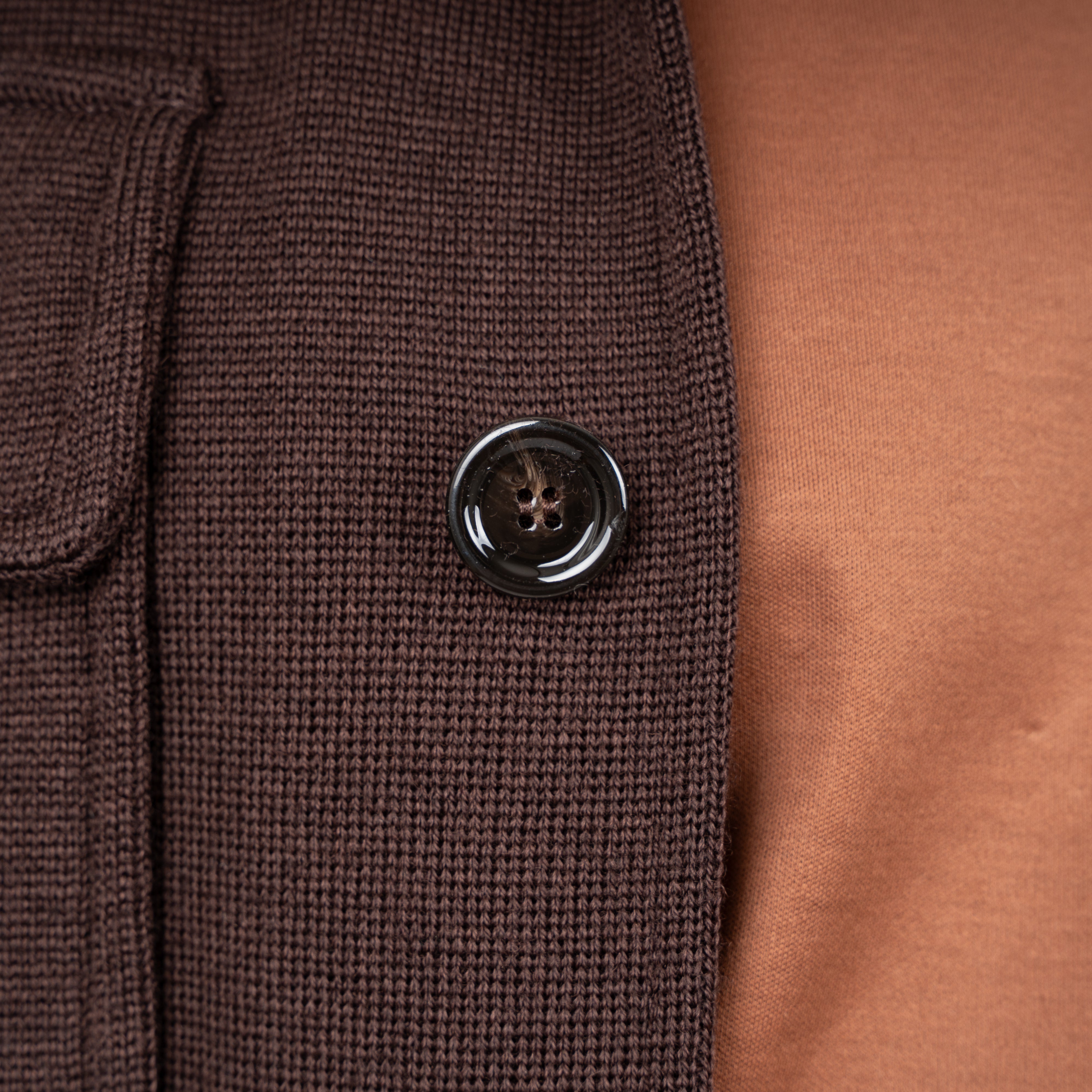 Lardini Gebreid Overshirt Bruin