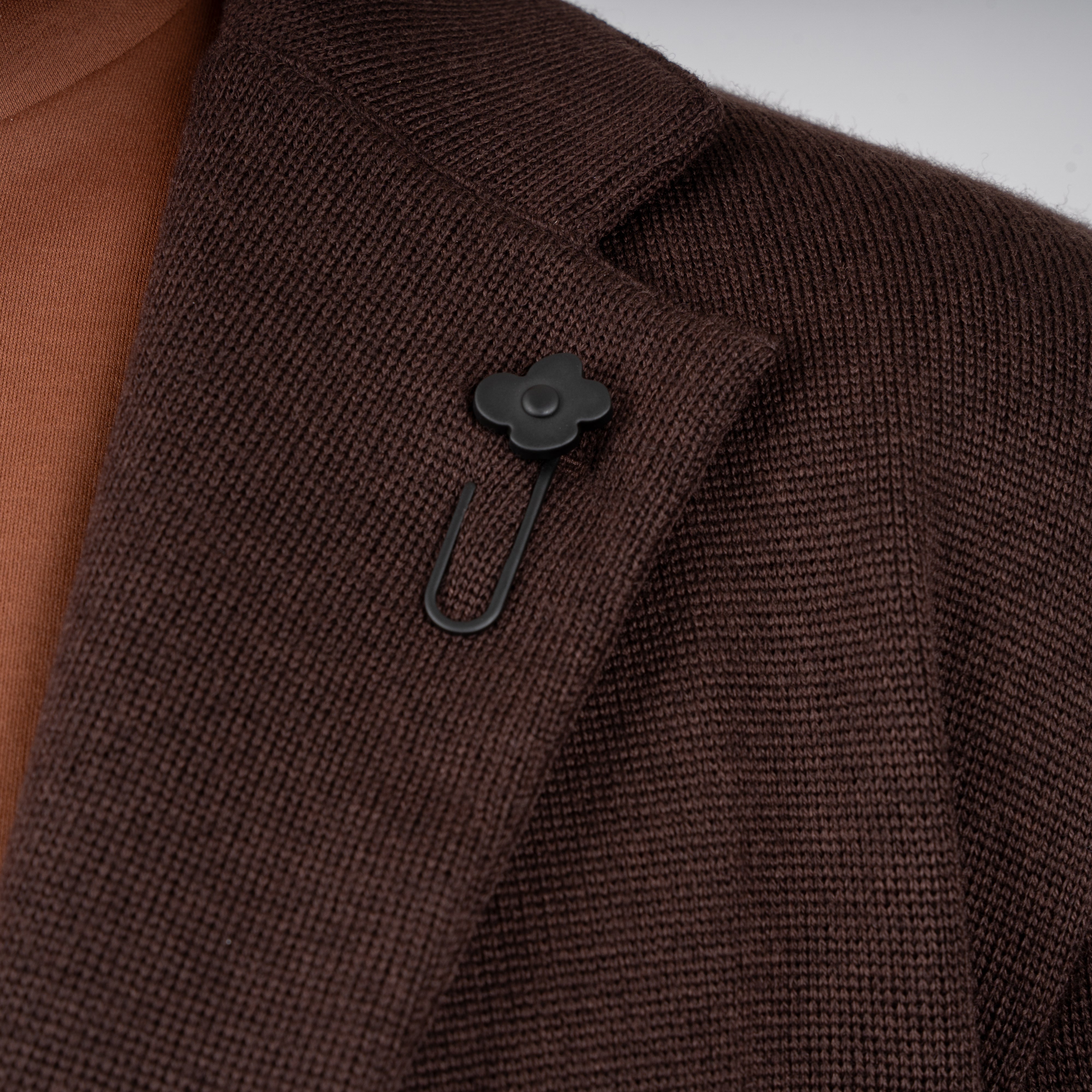 Lardini Gebreid Colbert Bruin