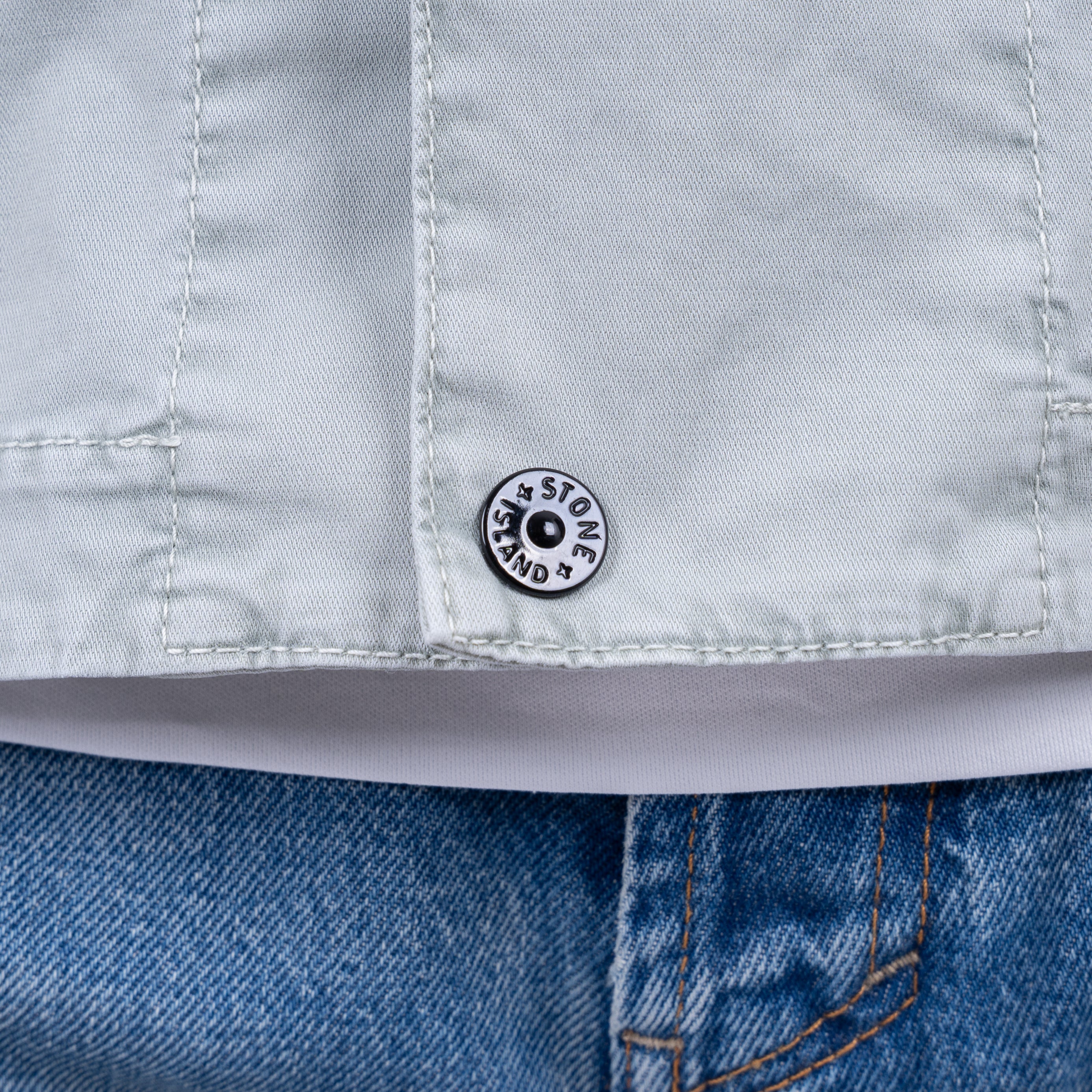 Stone Island Overshirt Mintgroen | 'OLD' Effect