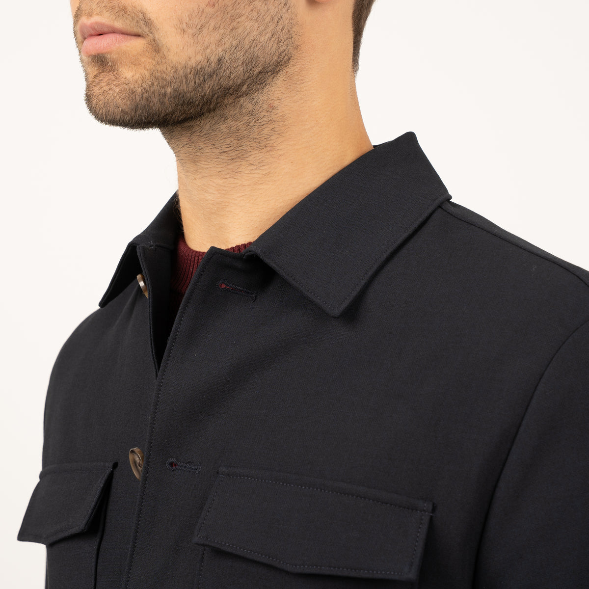 SEVEN DIALS Overshirt Blauw | Ronan