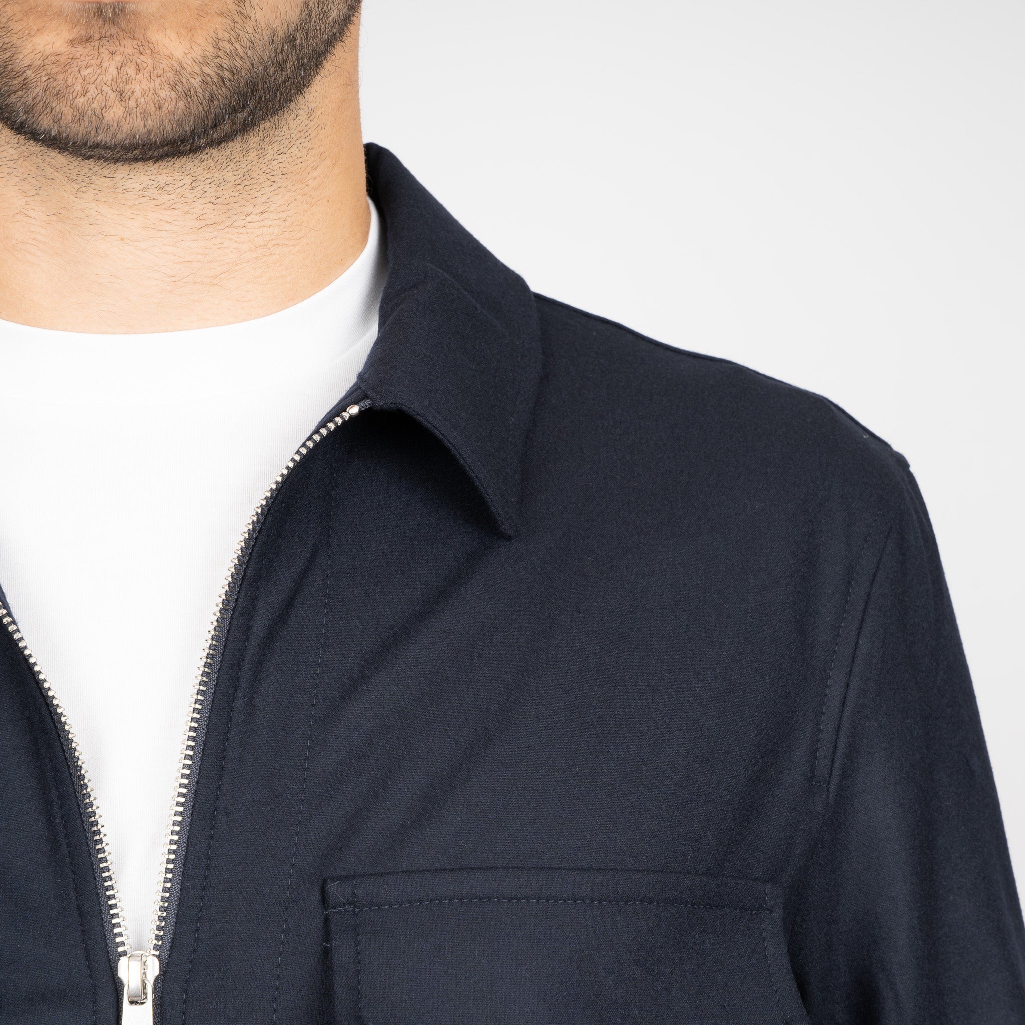 Marco Pescarolo Overshirt Donkerblauw | Urus Cashmere