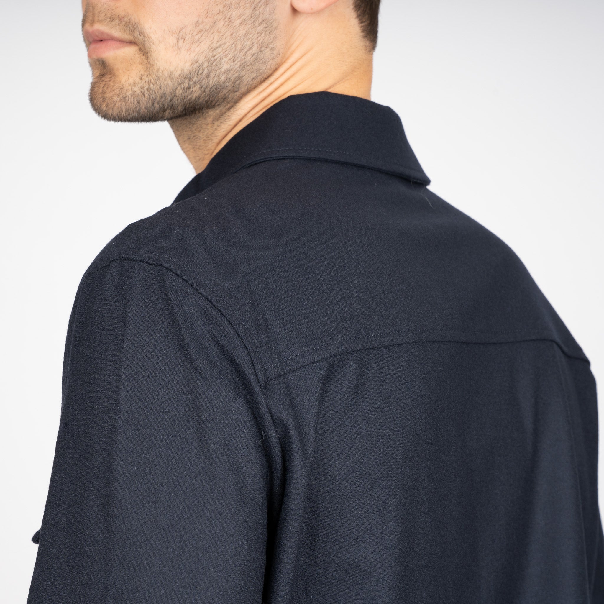 Marco Pescarolo Overshirt Donkerblauw | Urus Cashmere