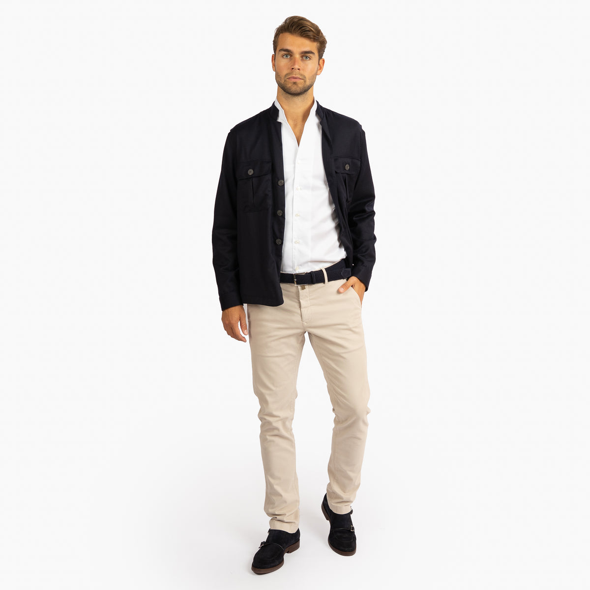 Xacus Overshirt Blauw | Unfold Shirt