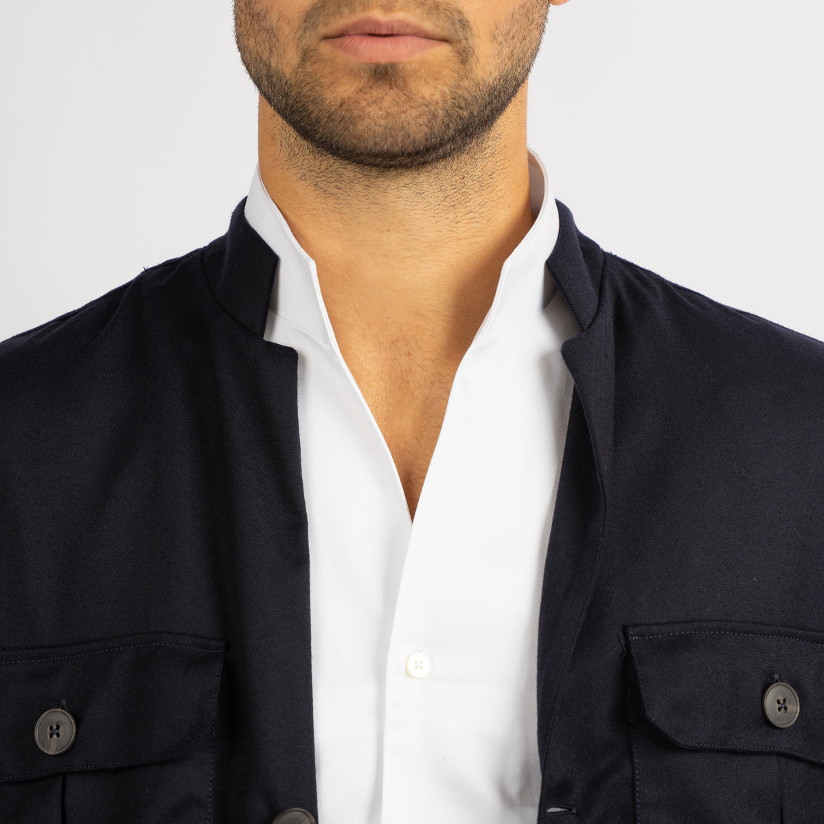Xacus Overshirt Blauw | Unfold Shirt