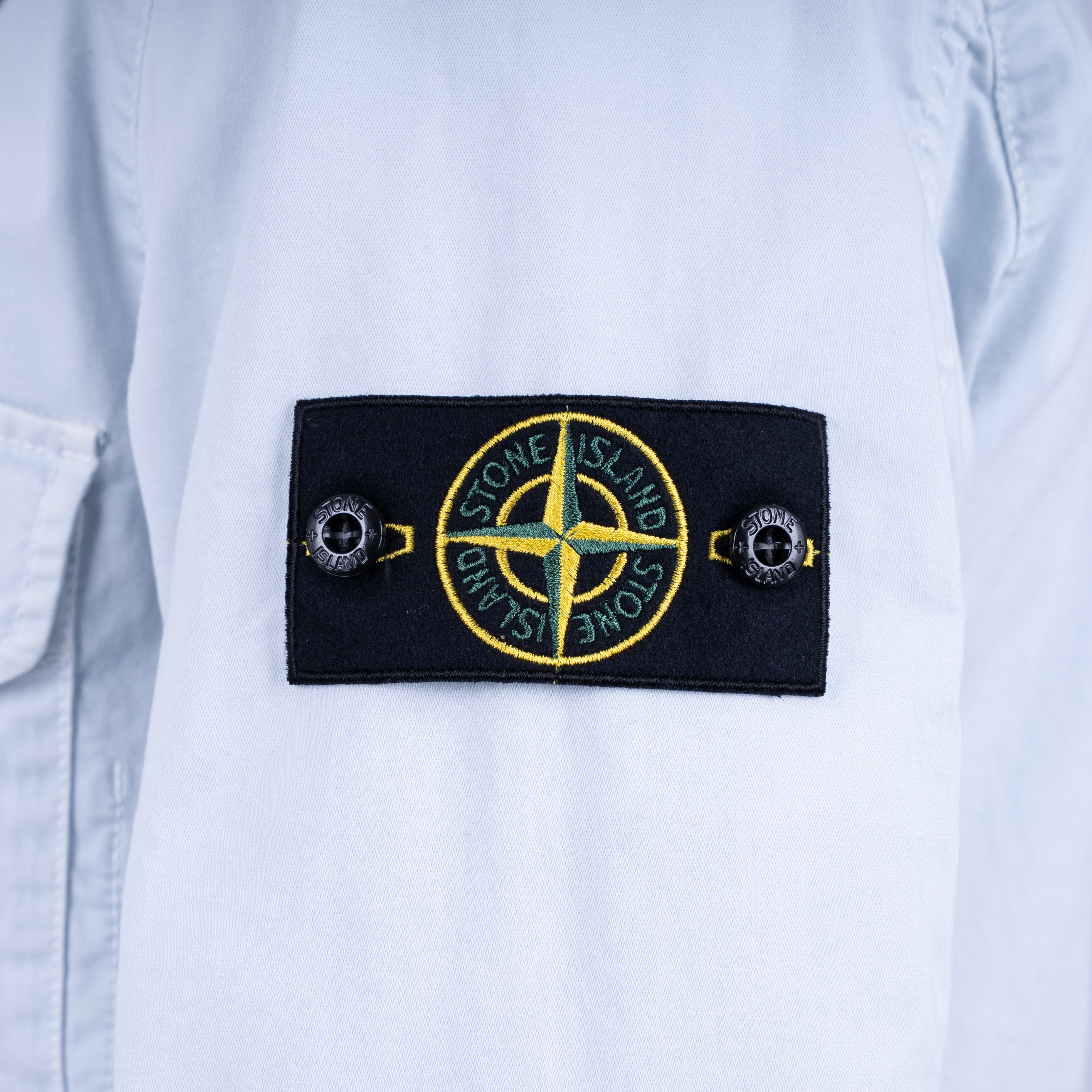 Stone Island Overshirt Lichtblauw | 'OLD' Effect