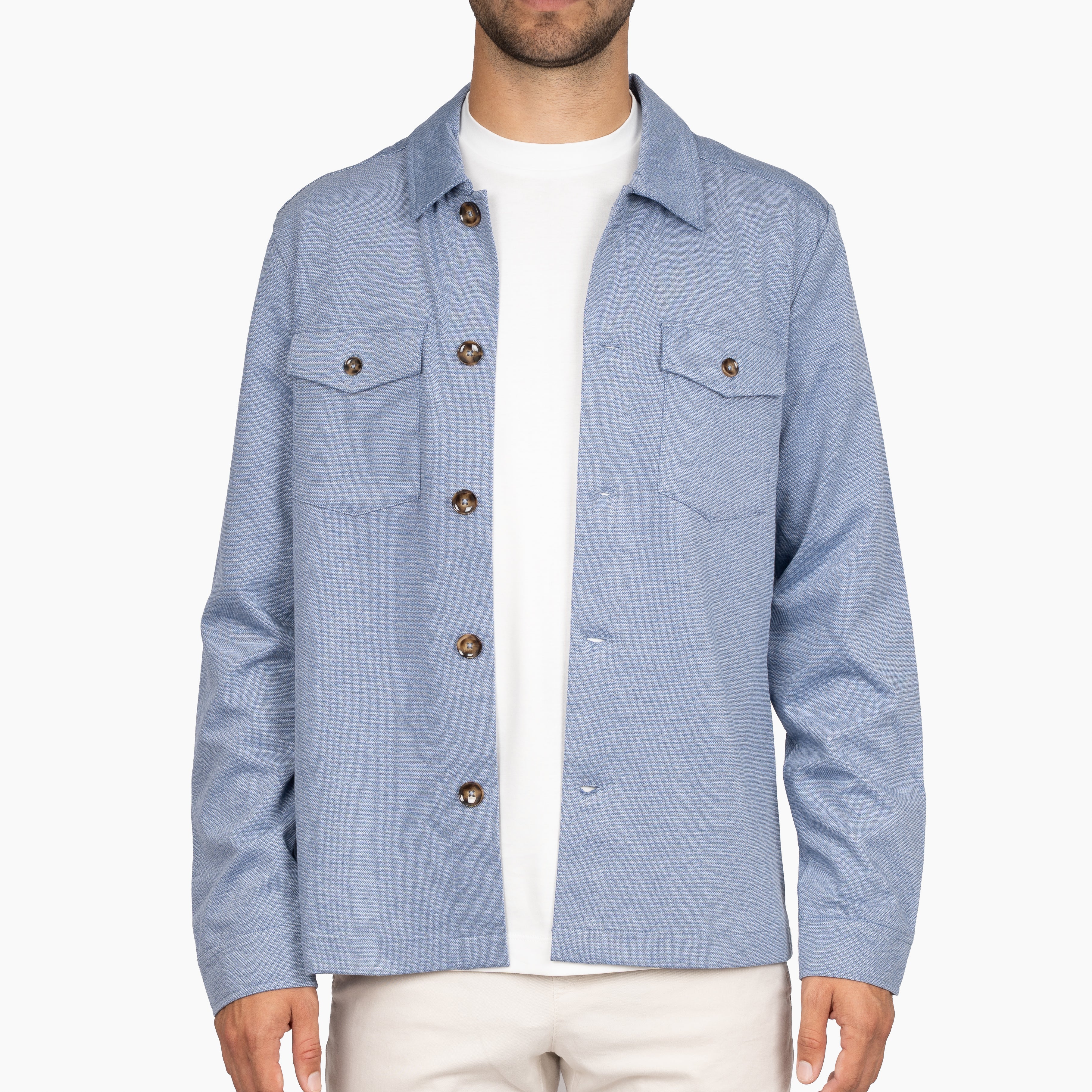 SEVEN DIALS Overshirt Lichtblauw | Ardwolf