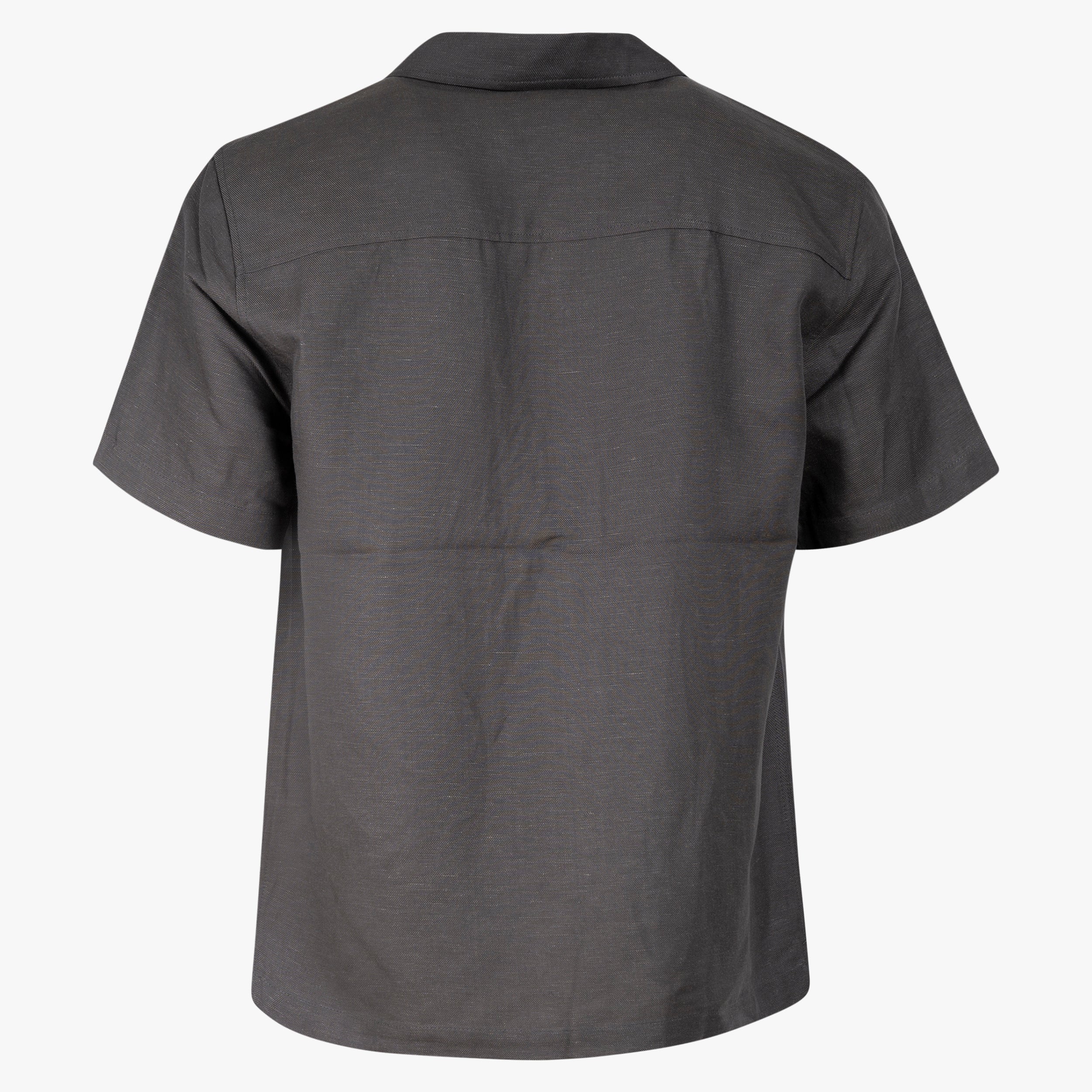 Olaf Overhemd Korte Mouw Grijs | SS Shirt