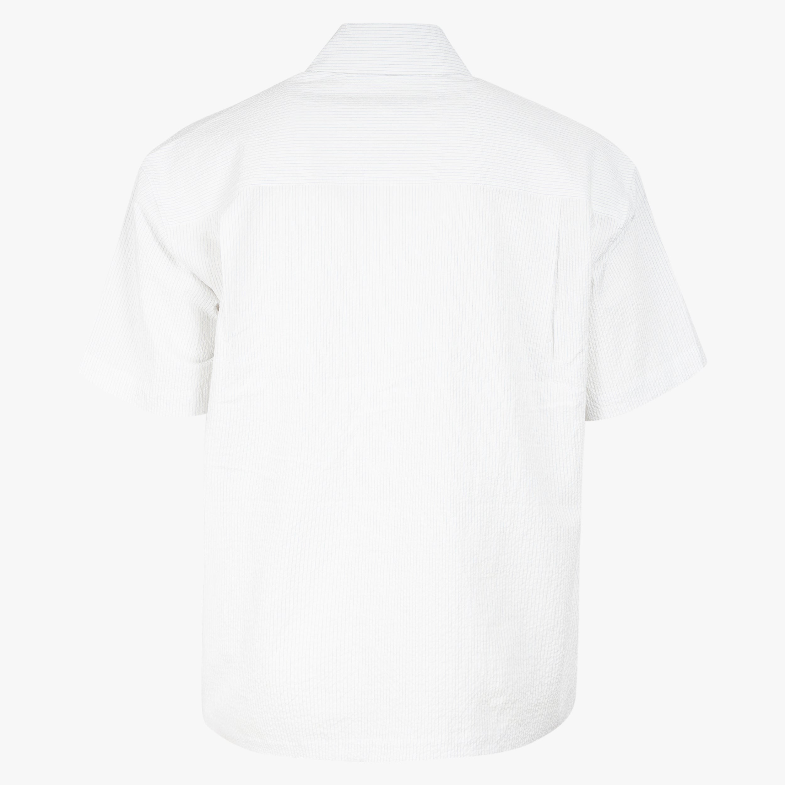 Olaf Overhemd Korte Mouw Witte Streep | Stripe Boxy SS Shirt