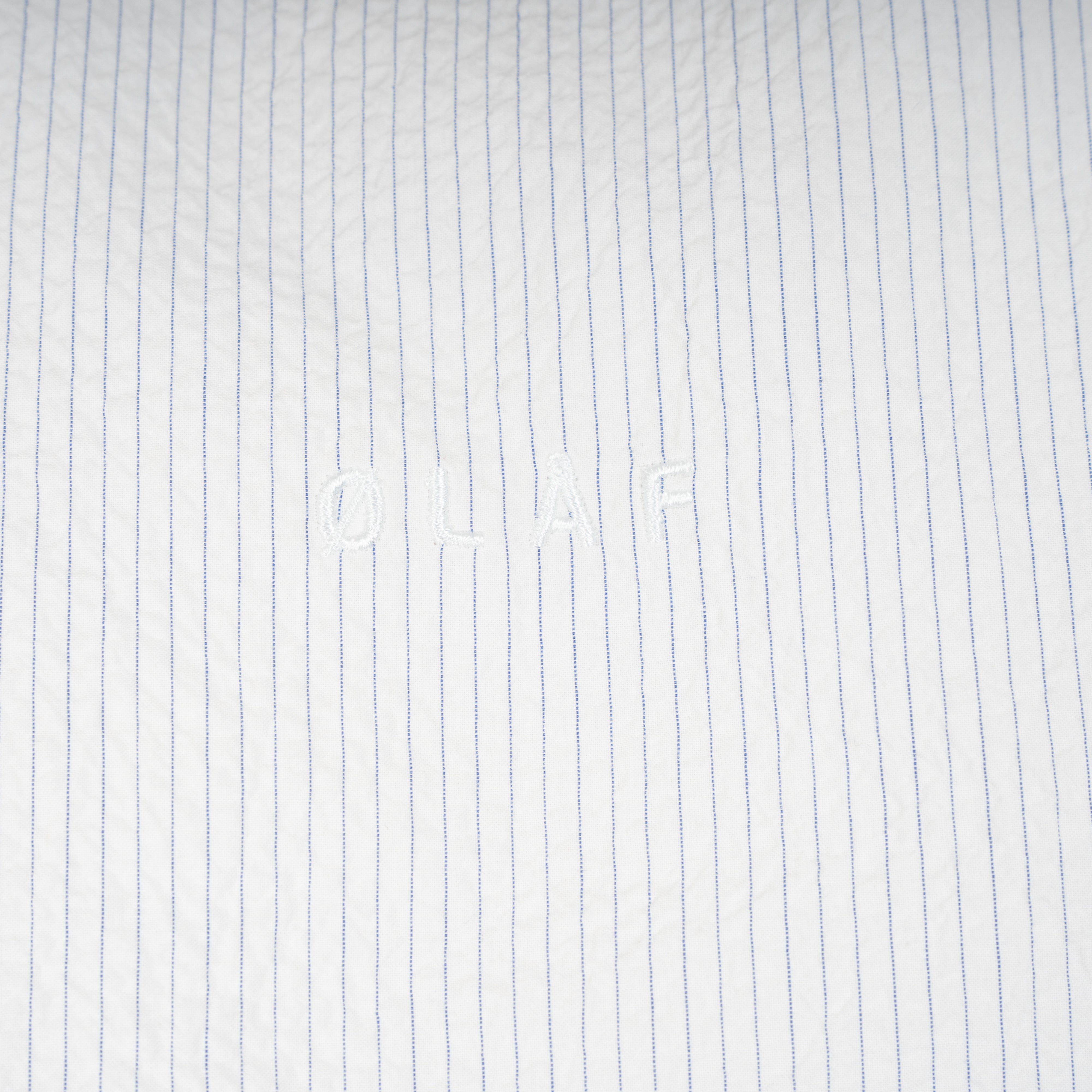 Olaf Overhemd Korte Mouw Witte Streep | Stripe Boxy SS Shirt