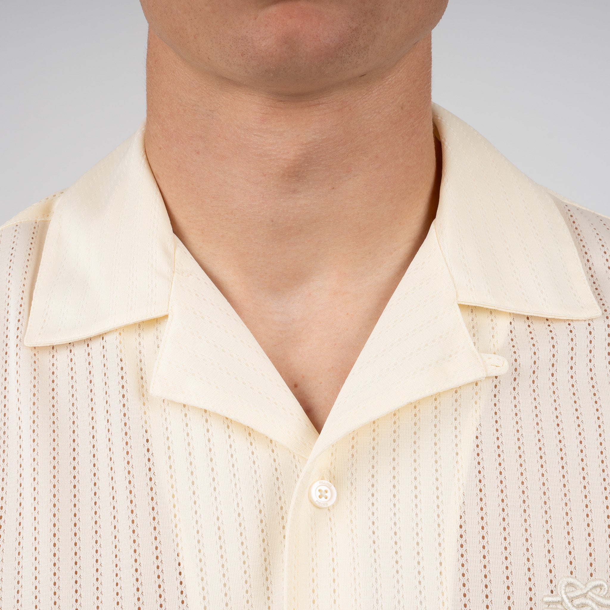 Filling Pieces Overhemd Korte Mouw Crème | Resort Shirt