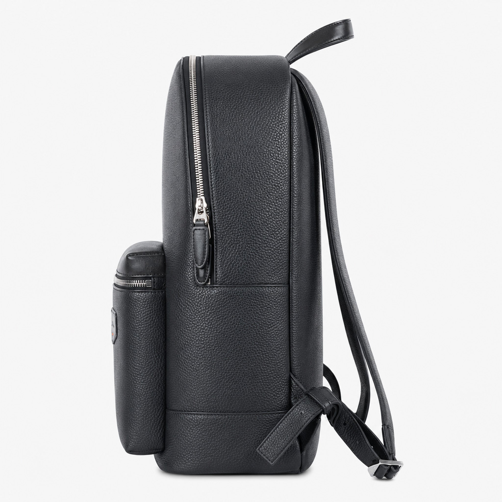 Santoni Rugzak Zwart | Tumbled Leather
