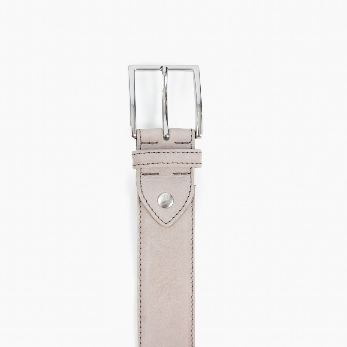 JOB86 Leren Riem Grijs/Taupe | Nubuck