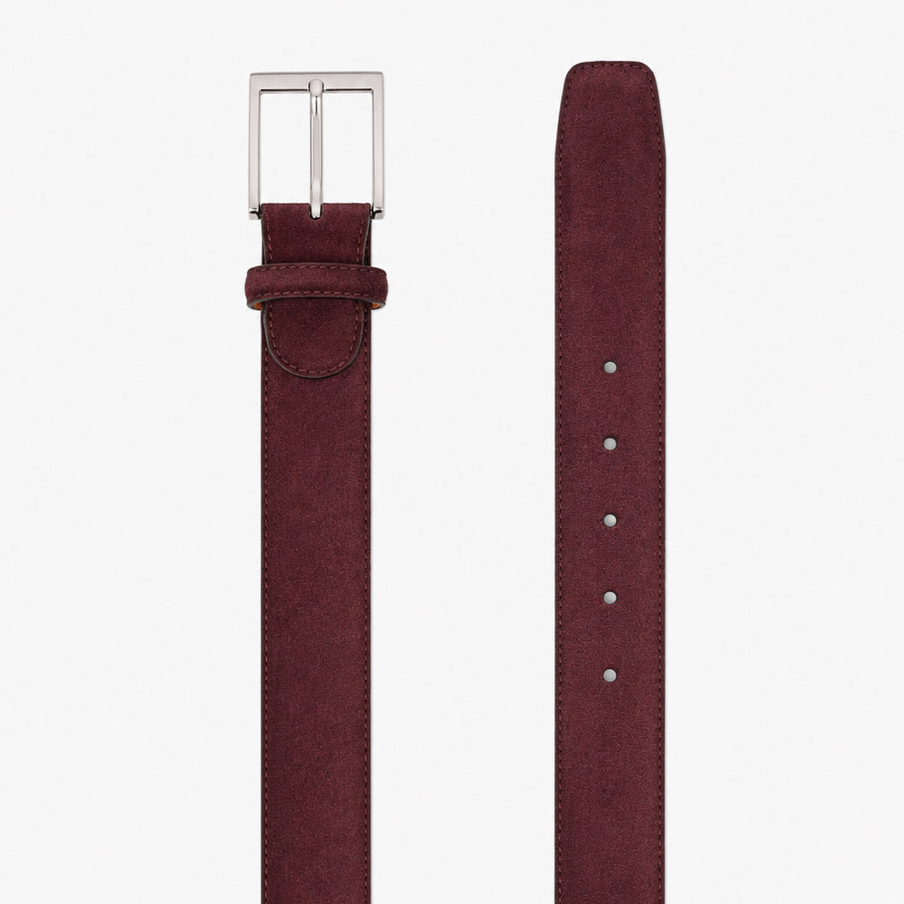 Magnanni Riem Suède Bordeaux Rood | Crostidifu