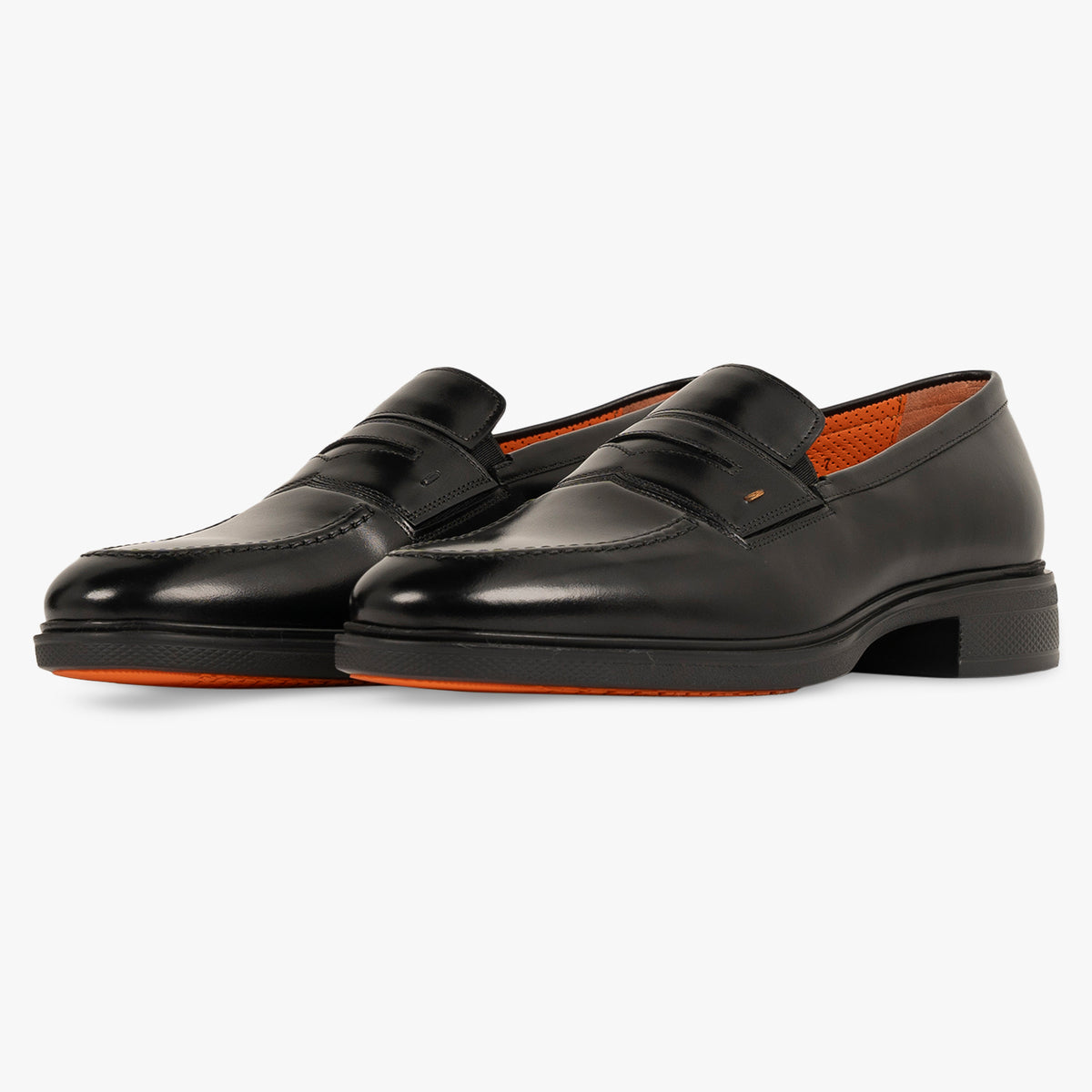 Santoni Loafer Zwart | Easy