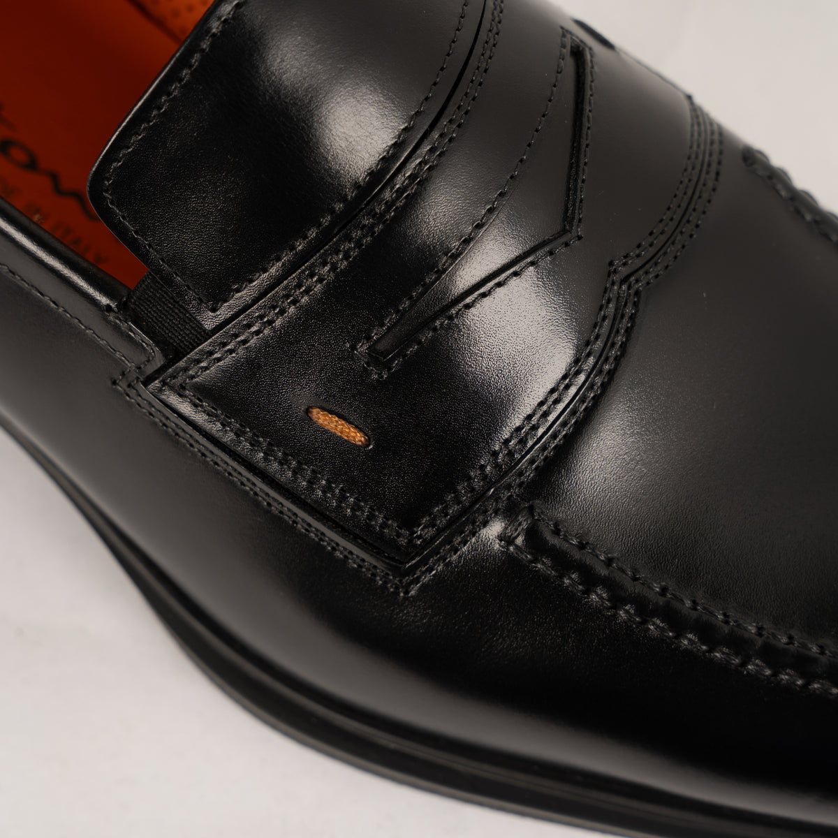 Santoni Loafer Zwart | Easy