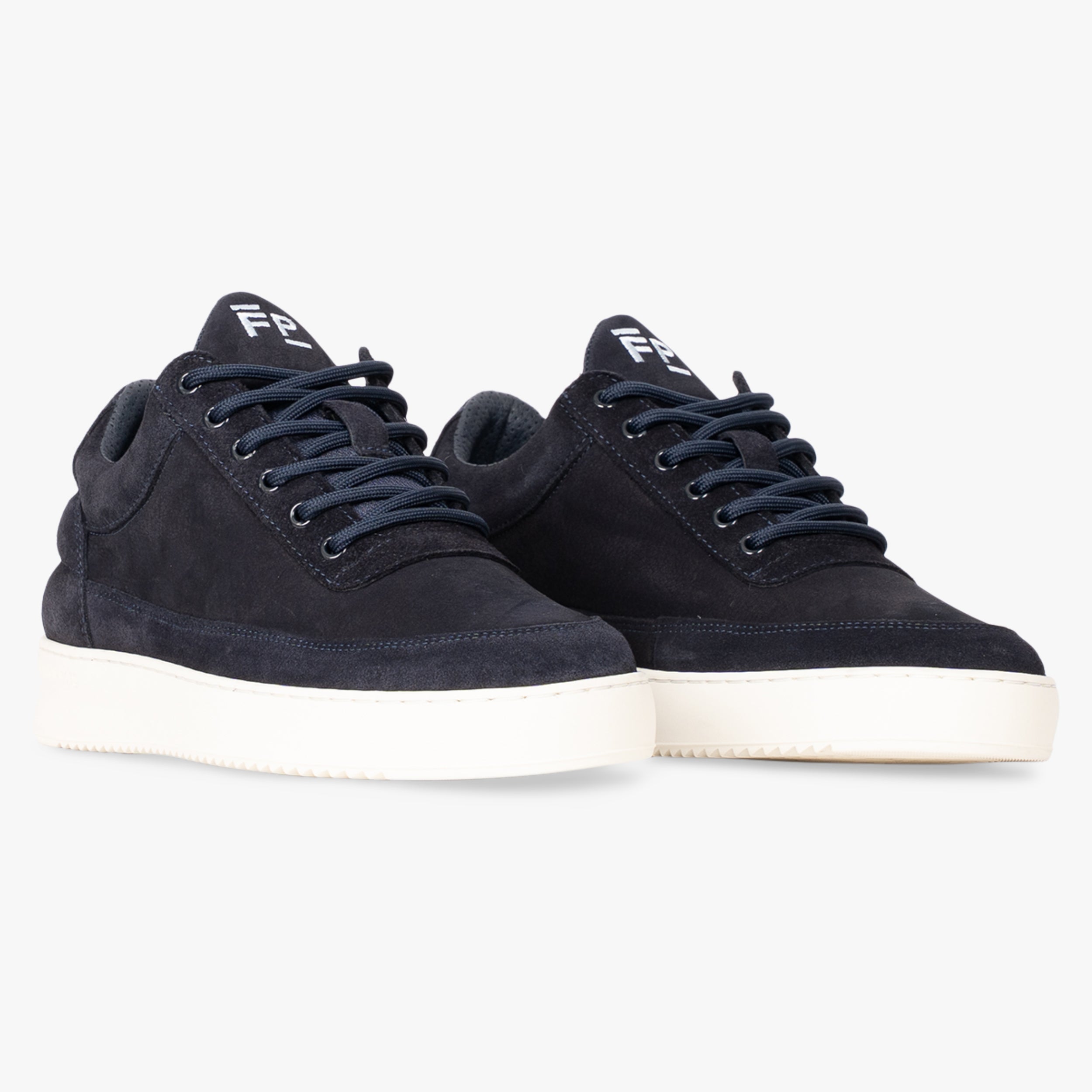 Filling Pieces Sneakers Blauw | Low Top Suede