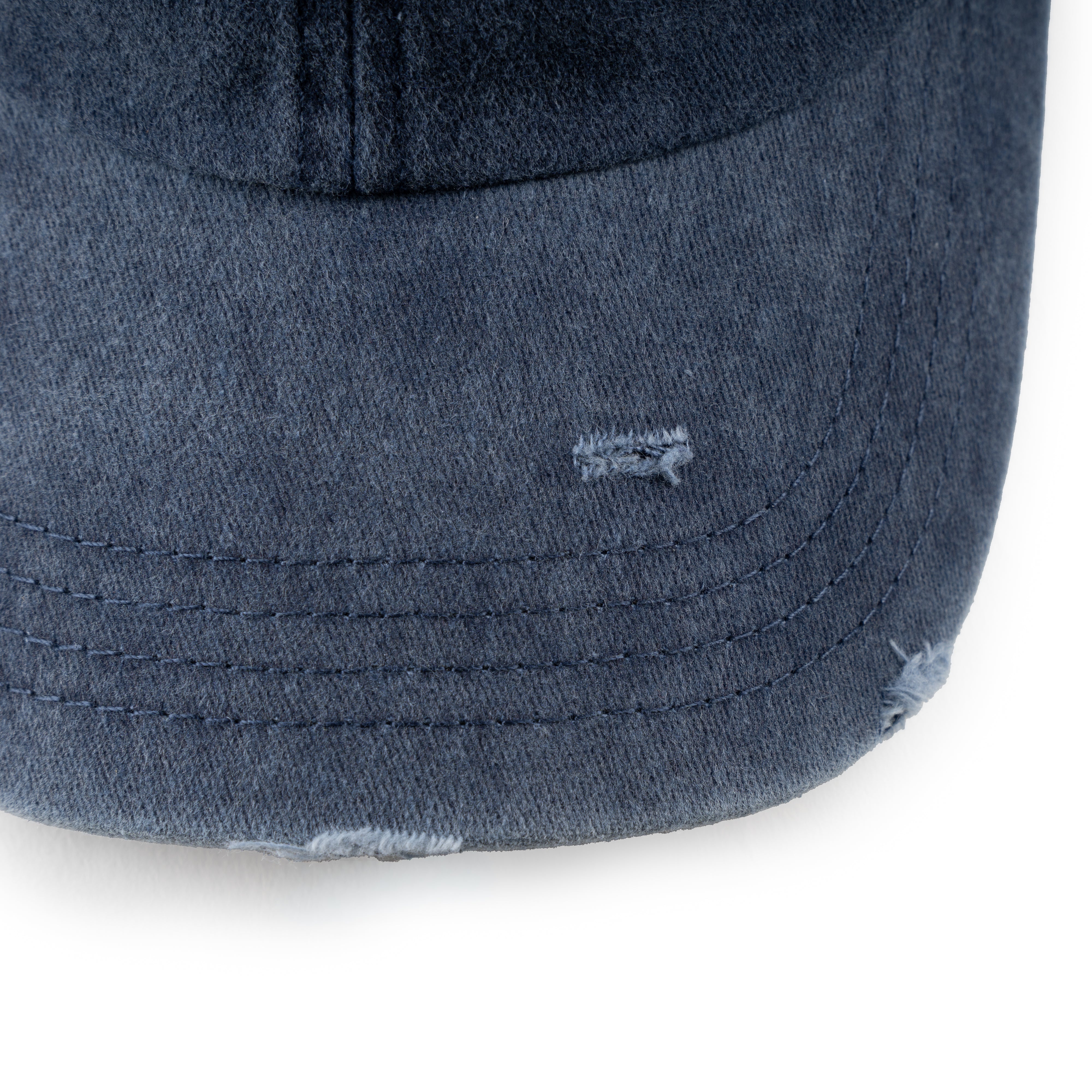 Bram's Fruit Pet Blauw | Distressed Logo Cap