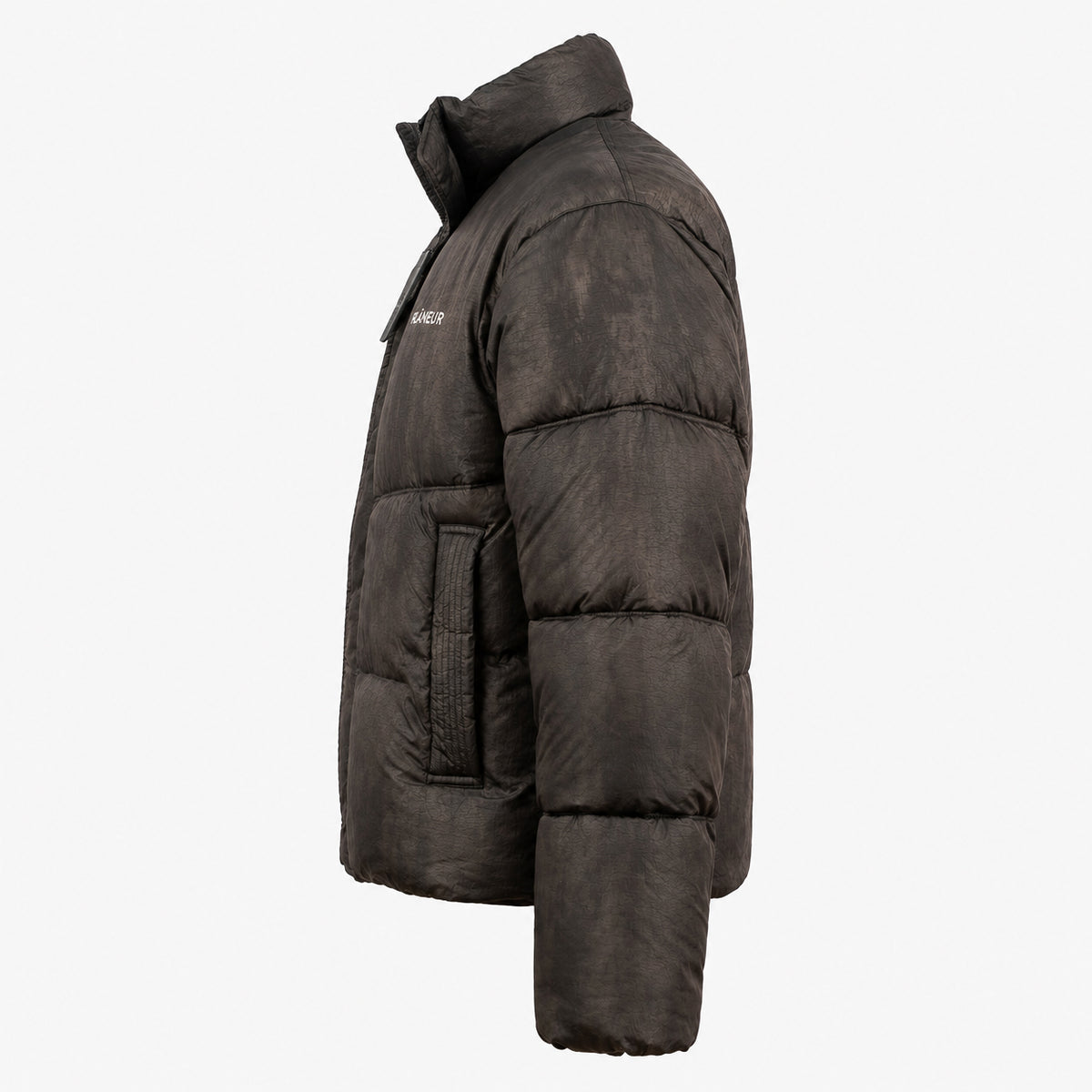 Flaneur Puffer Jack Zwart | Logo Puffer
