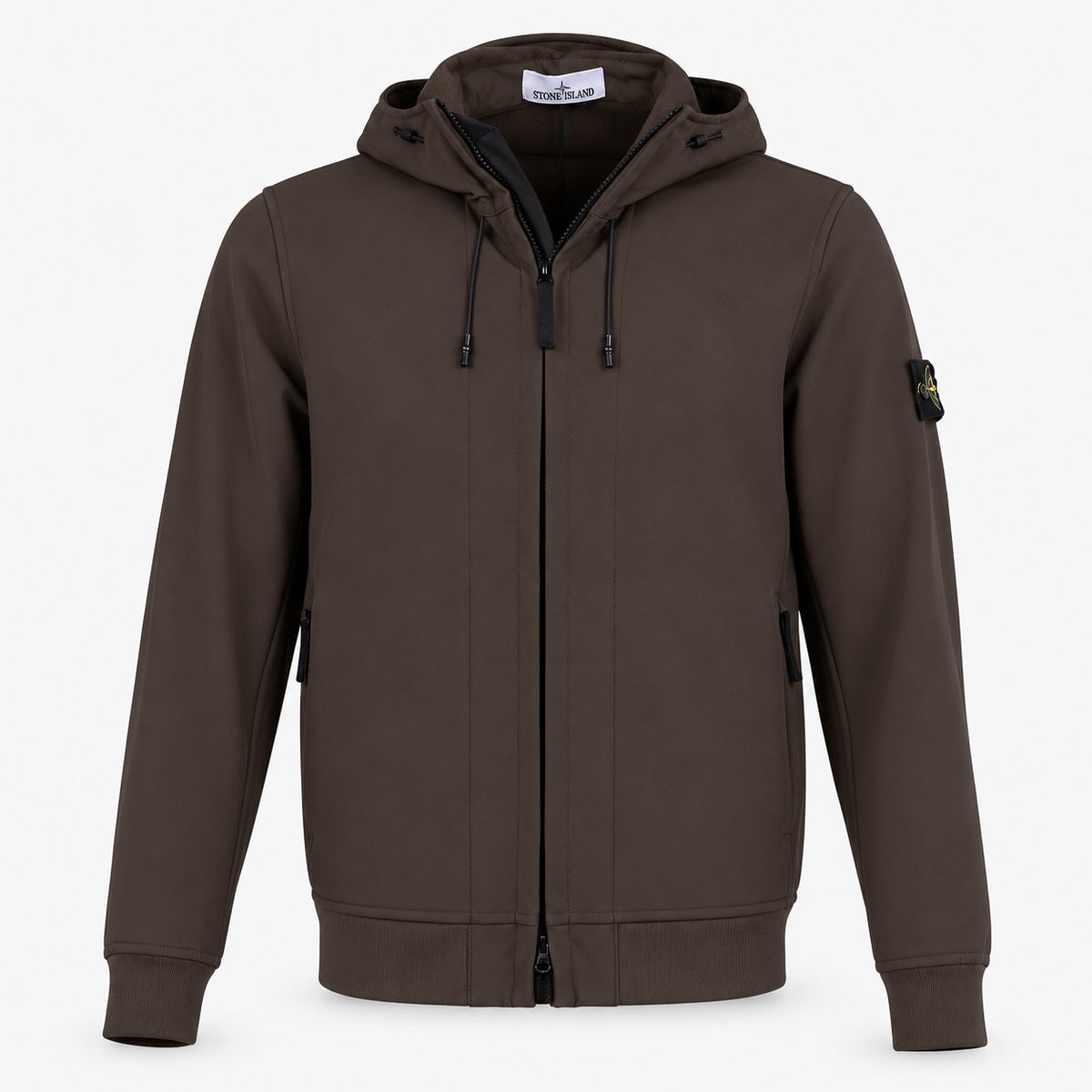 Stone Island Soft Shell Jack Bruin | SHELL-R_E.DYE® TECHNOLOGY