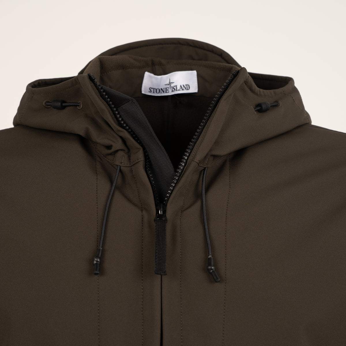 Stone Island Soft Shell Jack Bruin | SHELL-R_E.DYE® TECHNOLOGY