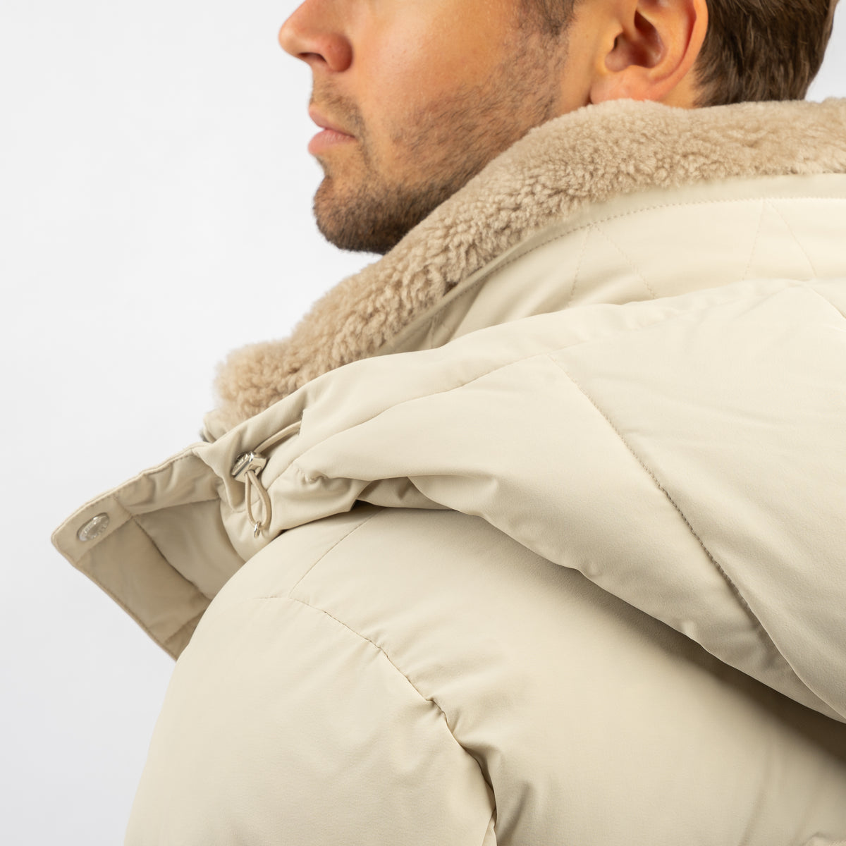 Moorer Donsjack Beige | Alarick-KN