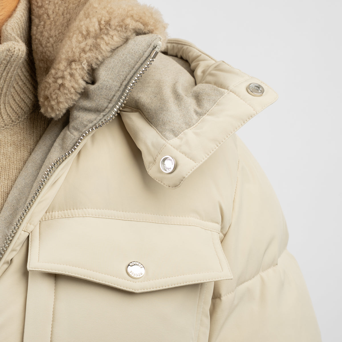 Moorer Donsjack Beige | Alarick-KN