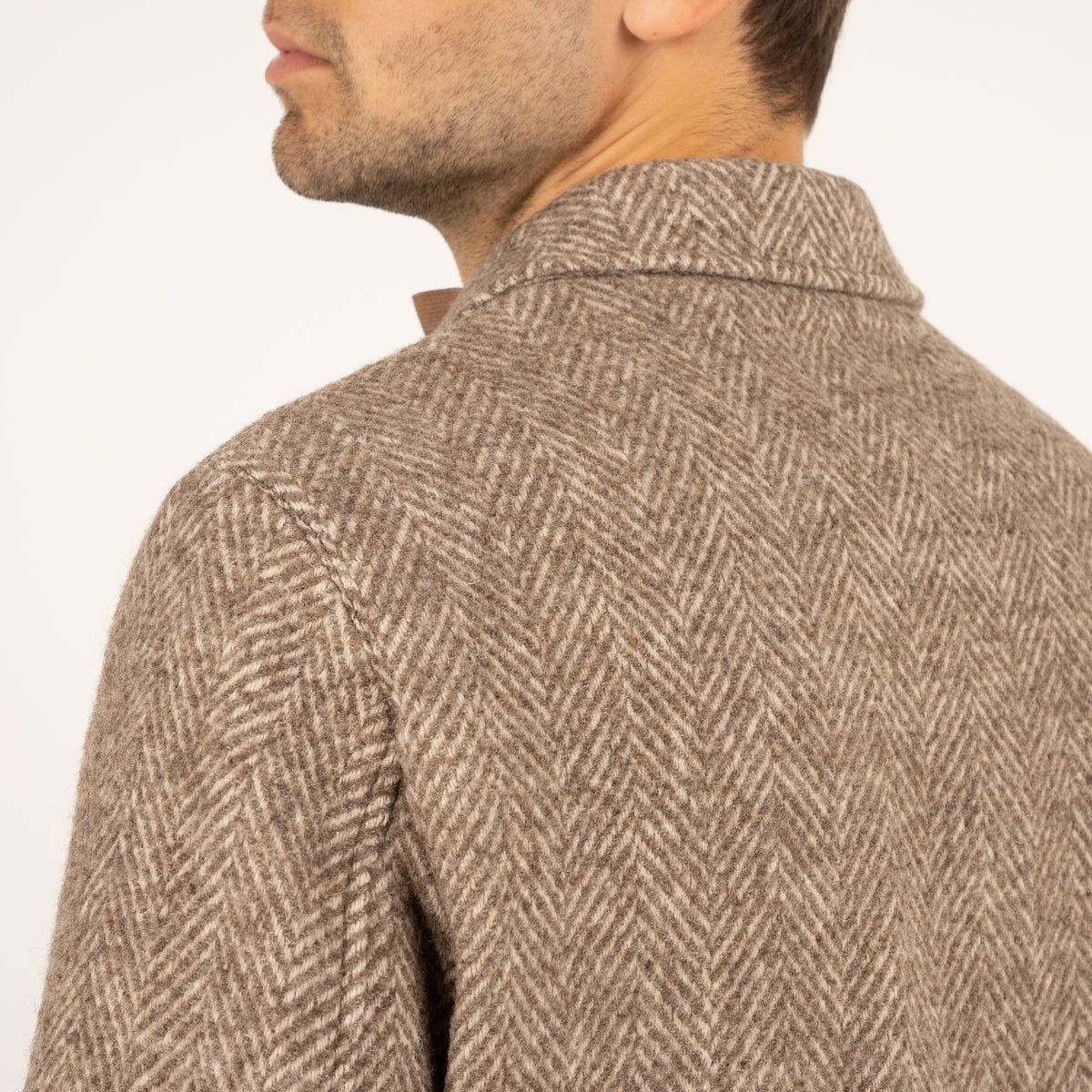 SEVEN DIALS Bomberjack Visgraat Beige | Dhaka