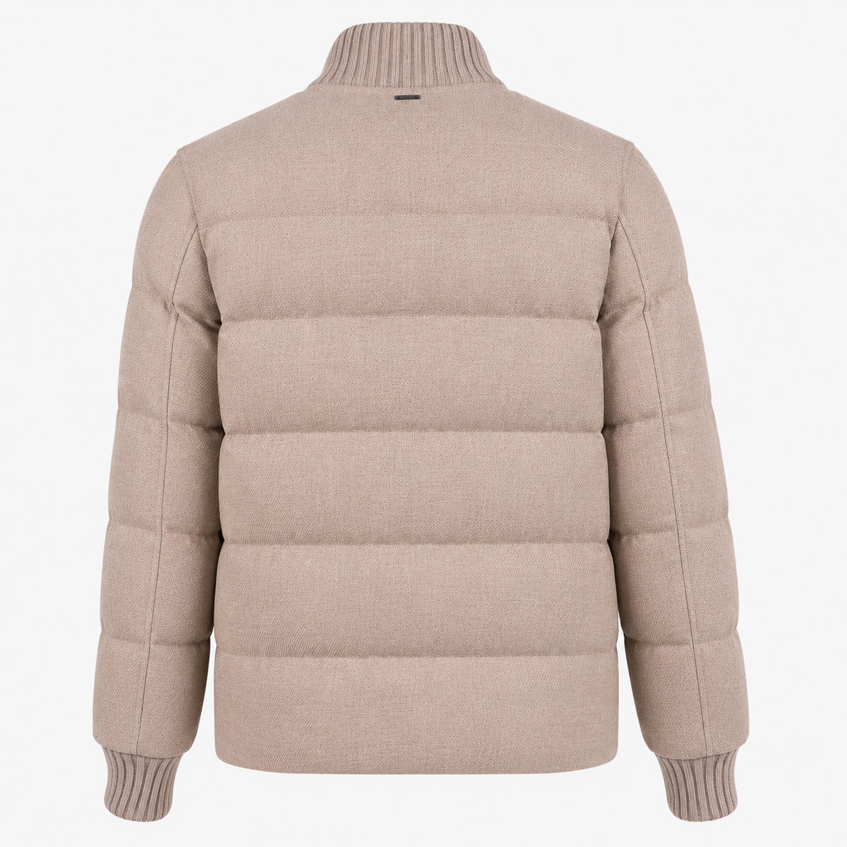 Herno Bomberjack Beige | Wool Tweed