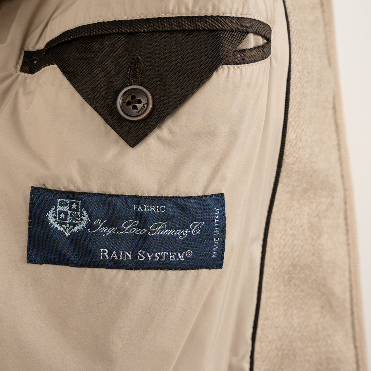 Herno Bomberjack Beige | Wool Tweed