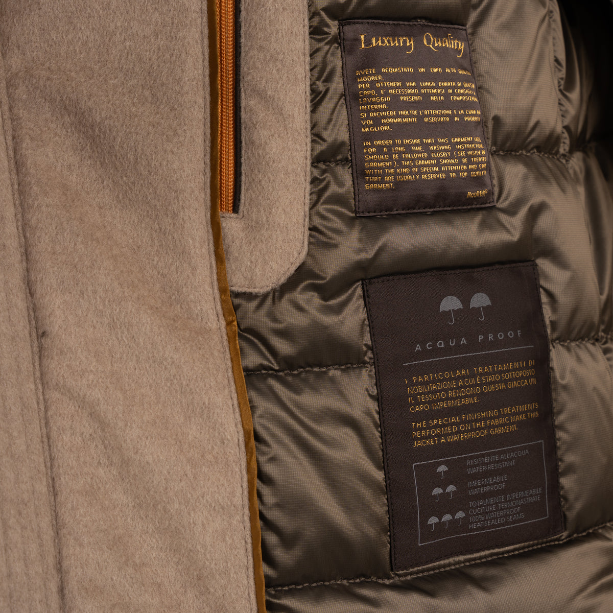 Moorer Baby Cashmere Jack Beige | Albini-B5L