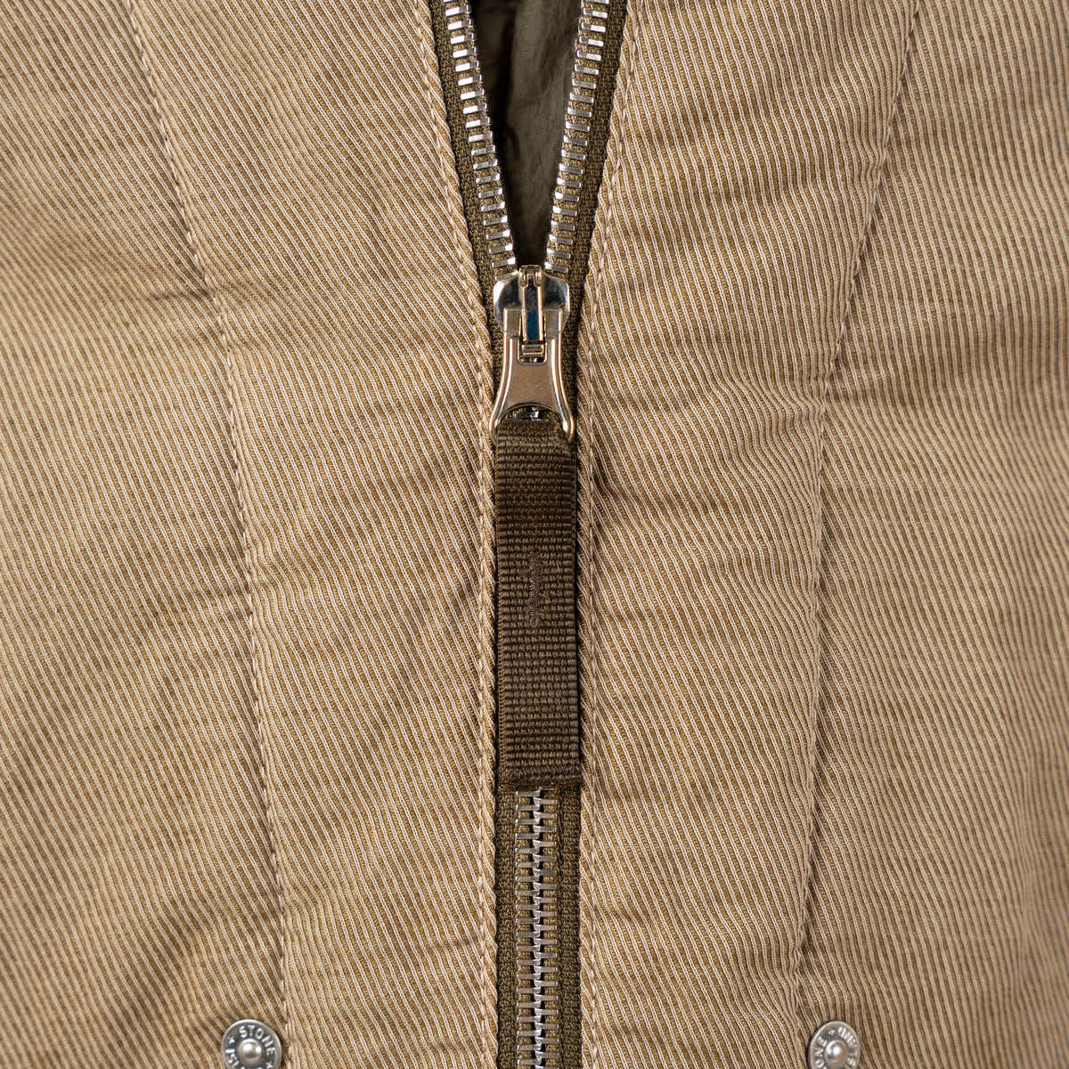 Stone Island Field Jacket Beige | Diagonal Cotton Wool-TC