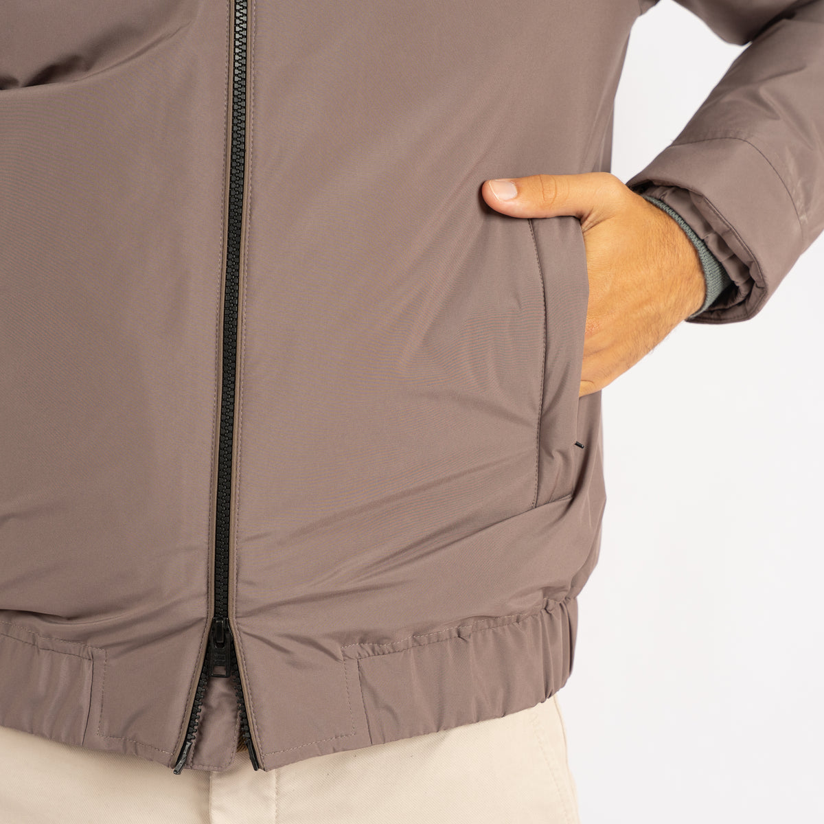 Woolrich Bomberjack Taupe | Lewis Bomber
