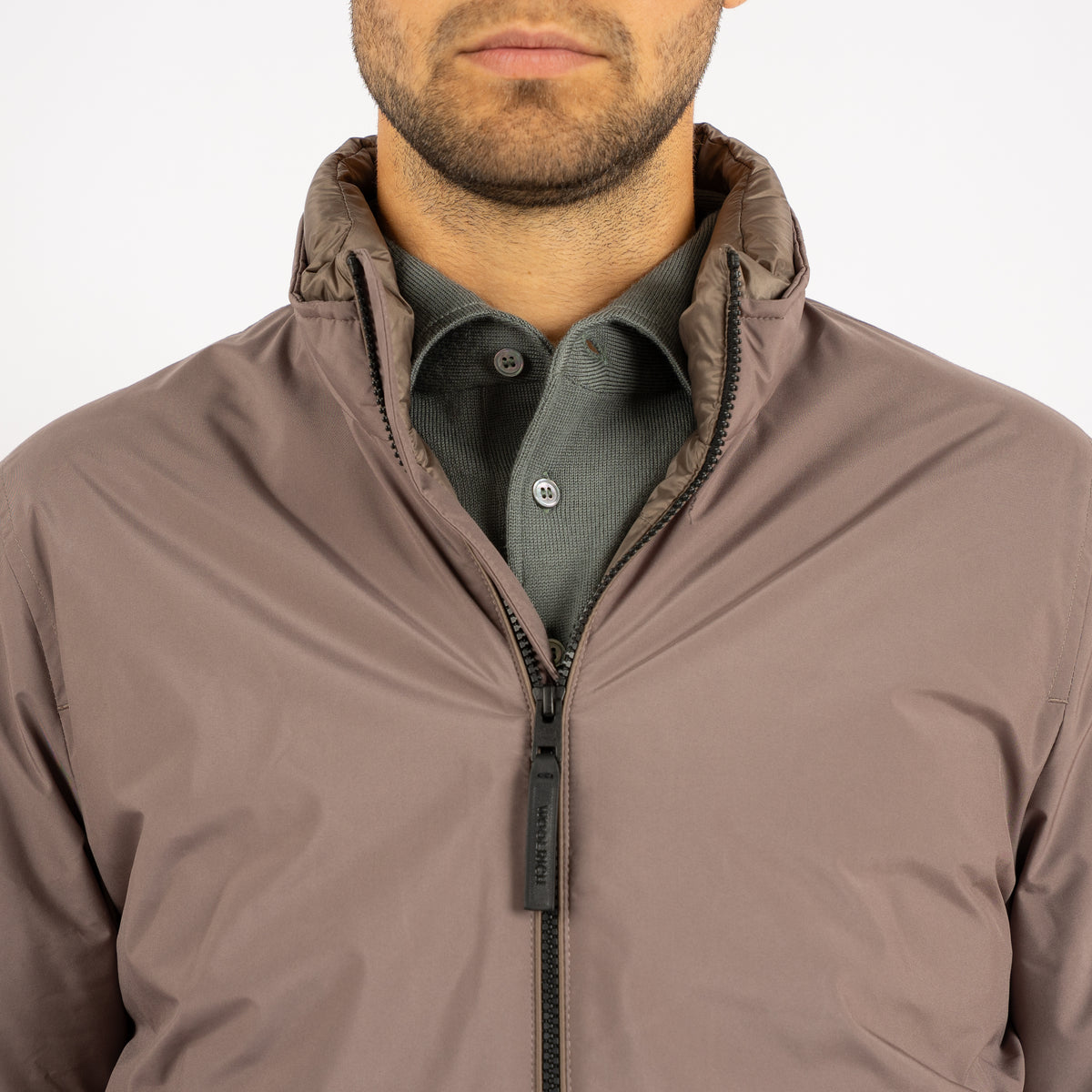 Woolrich Bomberjack Taupe | Lewis Bomber
