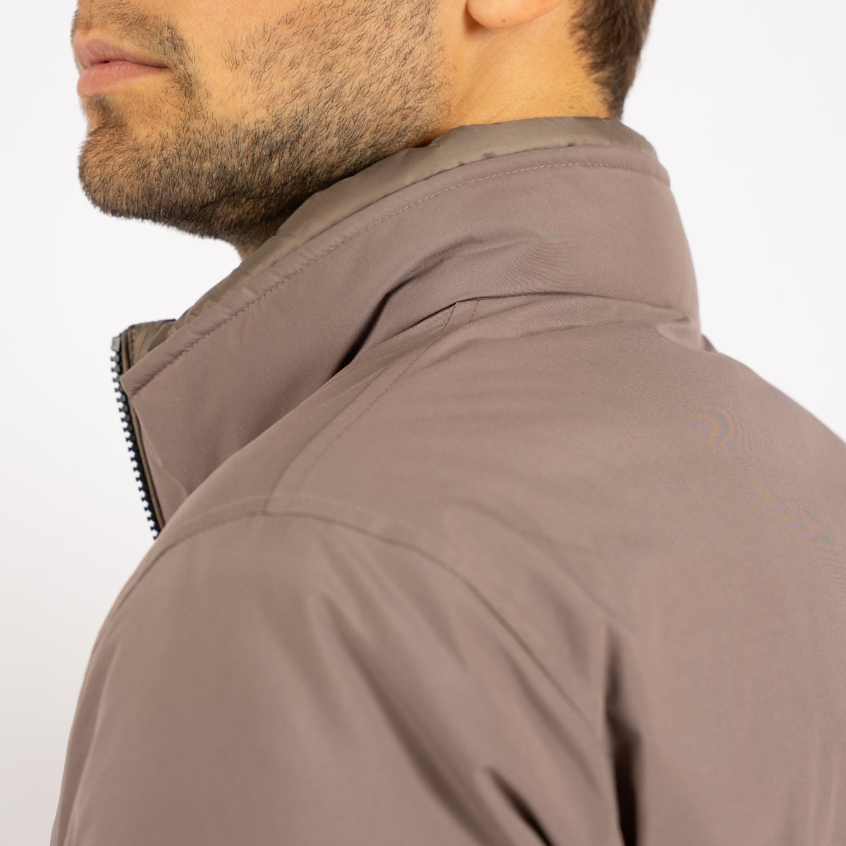 Woolrich Bomberjack Taupe | Lewis Bomber