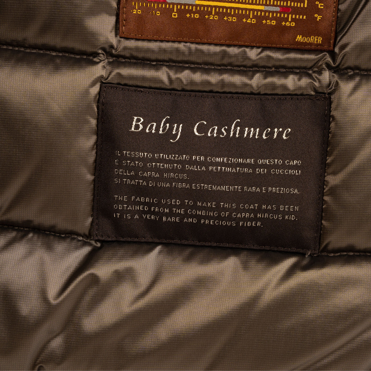 Moorer Baby-Cashmere Jas Bruin | Bas-B5L