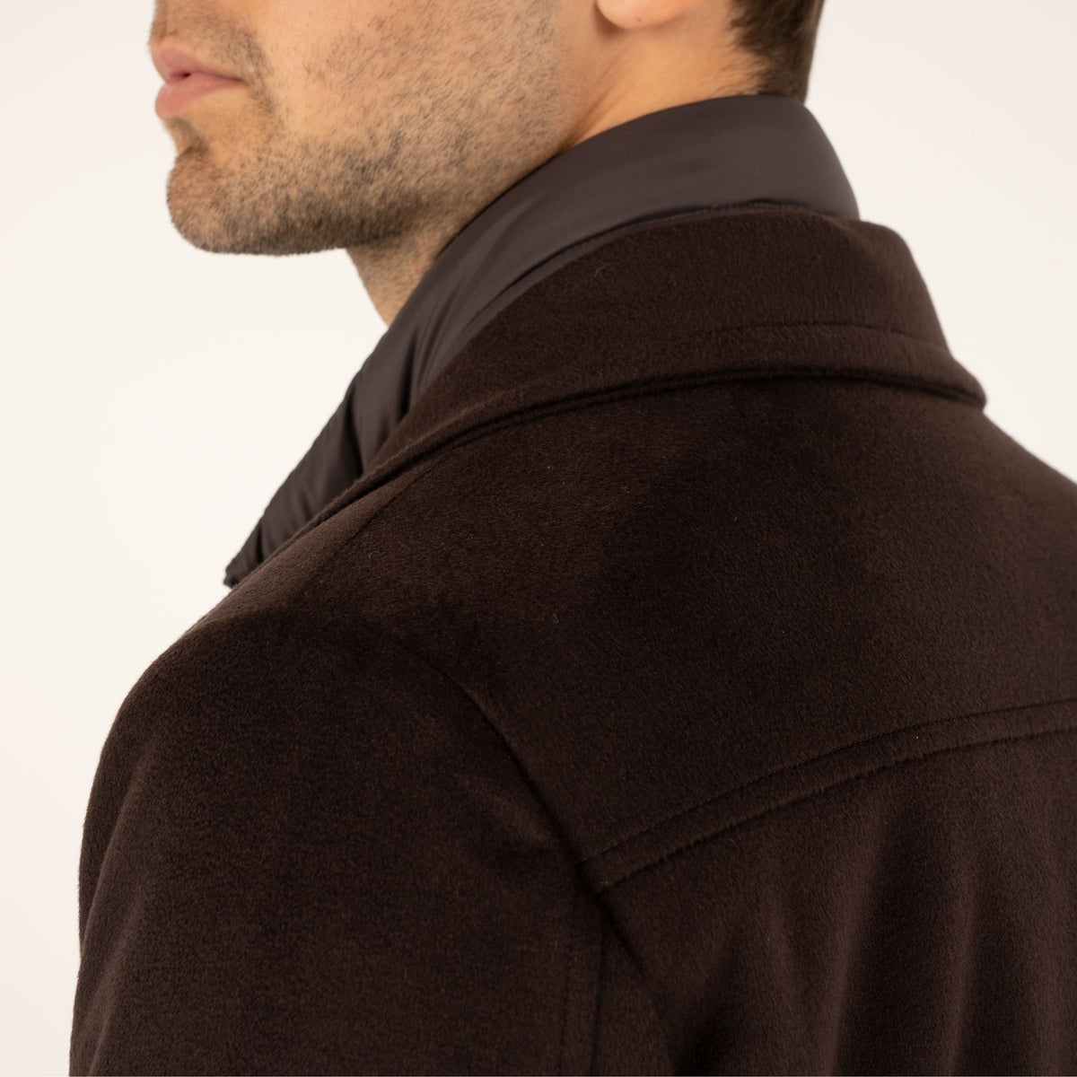 Moorer Baby-Cashmere Jas Bruin | Bas-B5L