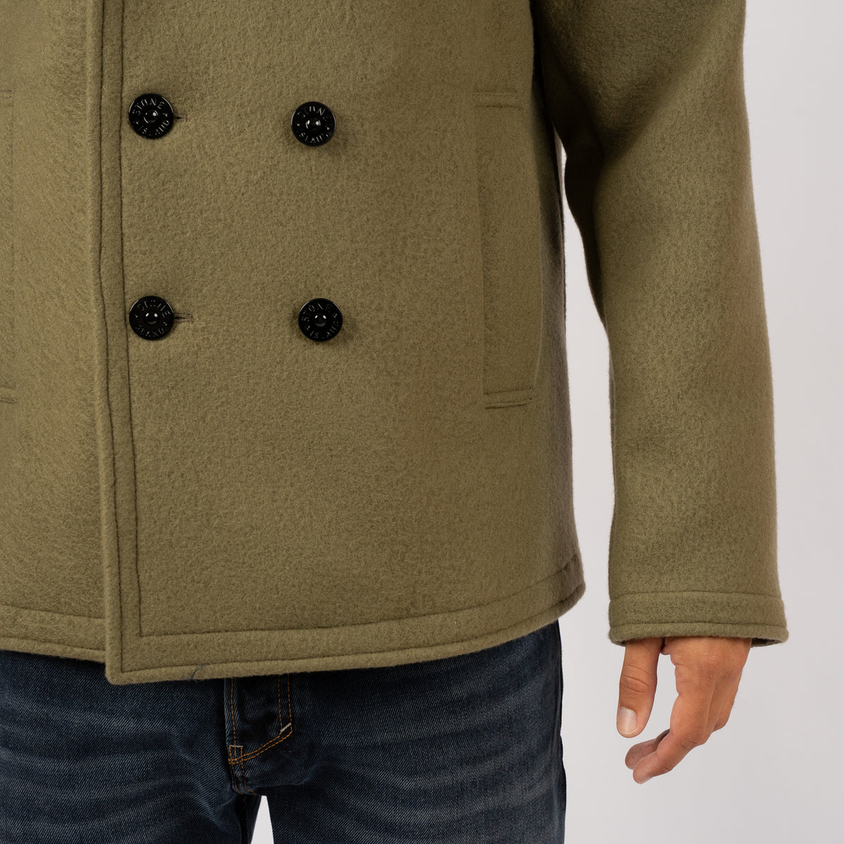 Stone Island Peacoat Jack Groen | Heavy Melton