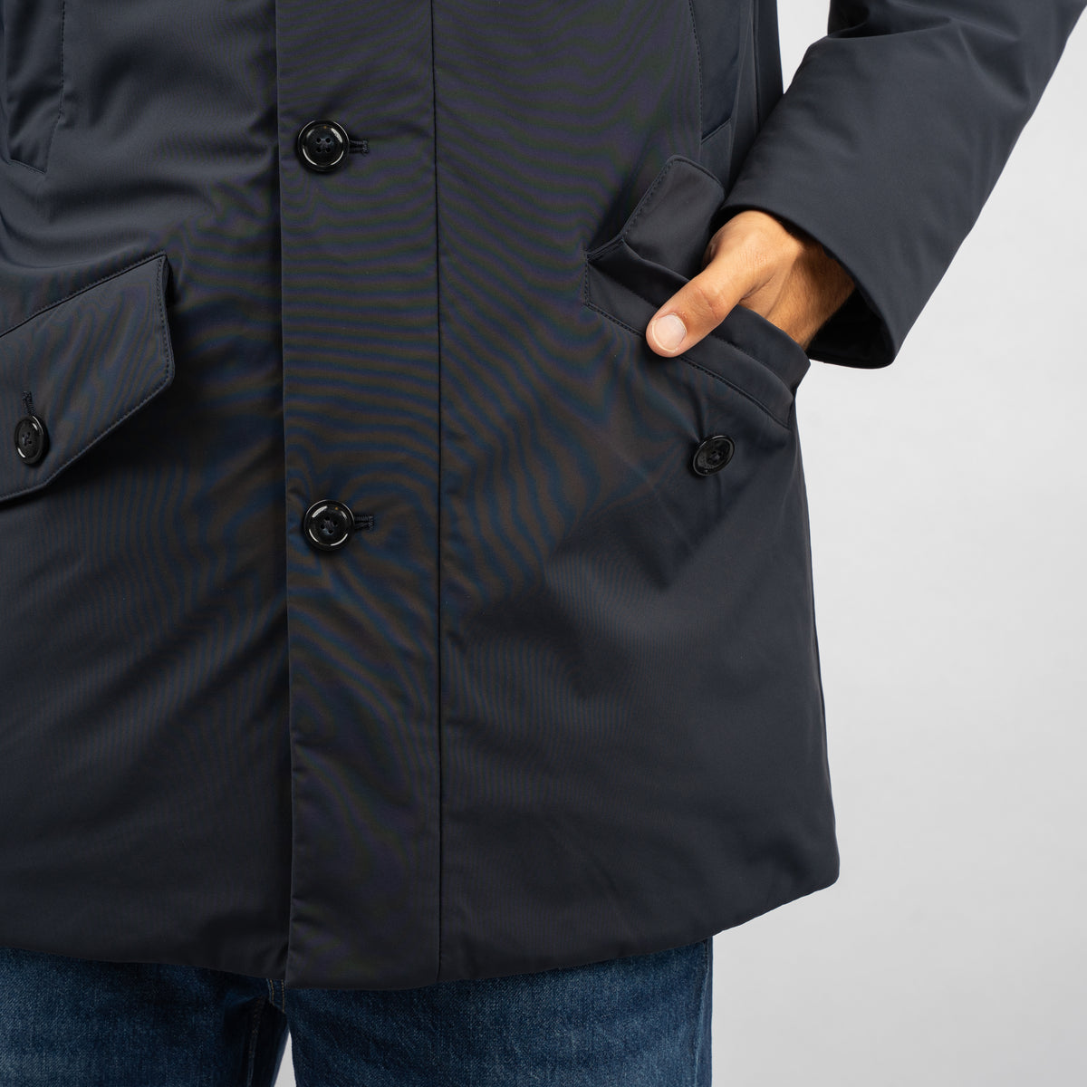 Woolrich Parka Blauw | Arctic Parka Stretch