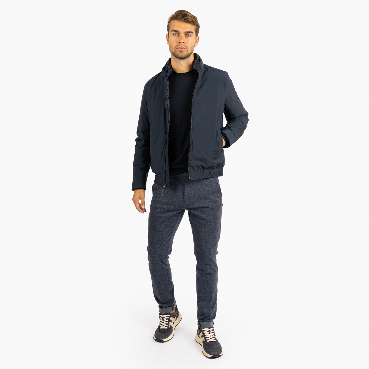 Woolrich Bomberjack Blauw | Lewis Bomber