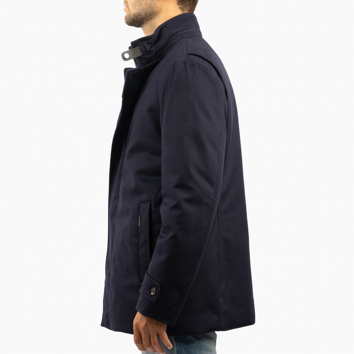 Moorer Baby-Cashmere Mantel Blauw | REIS-B5L