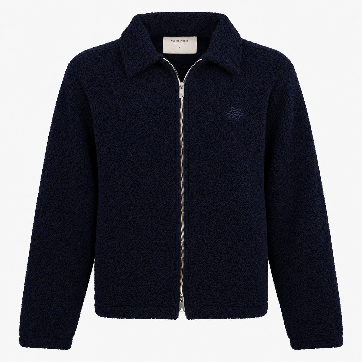 Filling Pieces Teddy Jack Blauw | Coach Jacket Sherpa