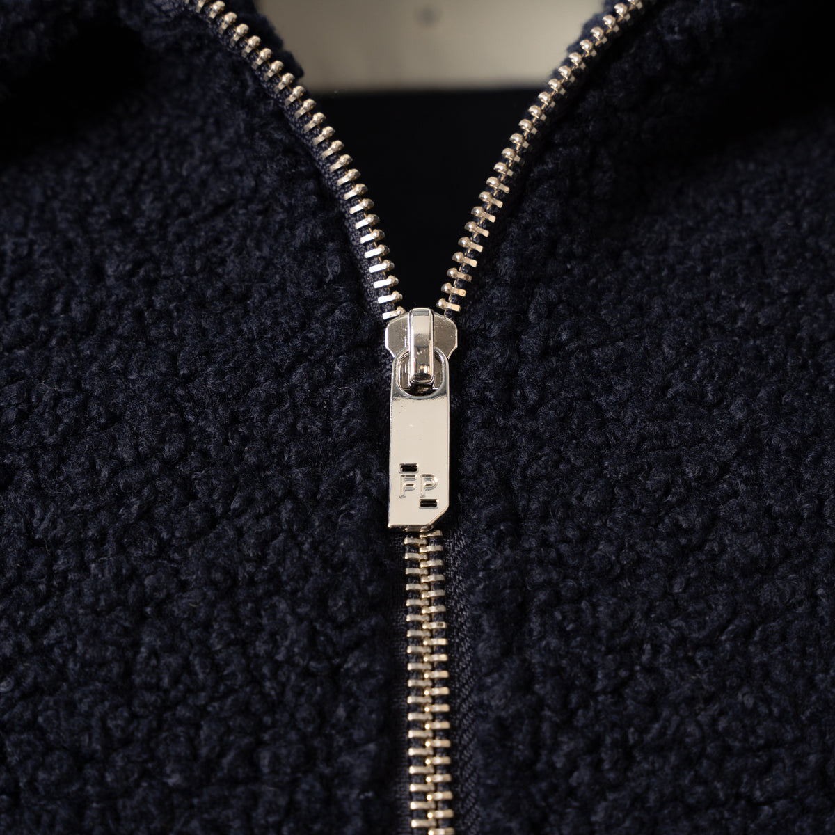 Filling Pieces Teddy Jack Blauw | Coach Jacket Sherpa